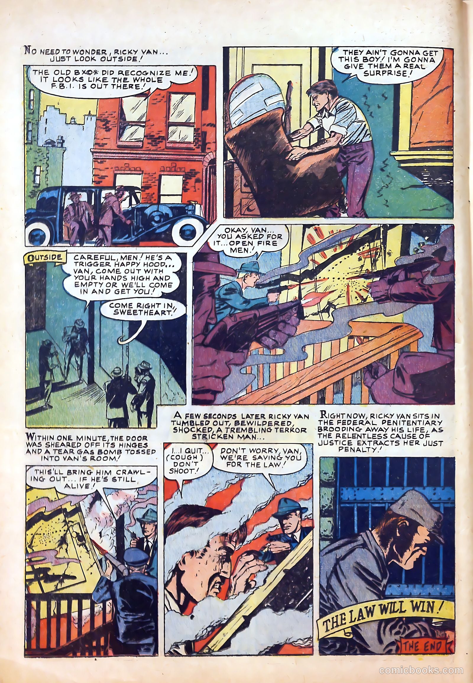 Thrilling Crime Cases #48 (1952) — page 8 of 36