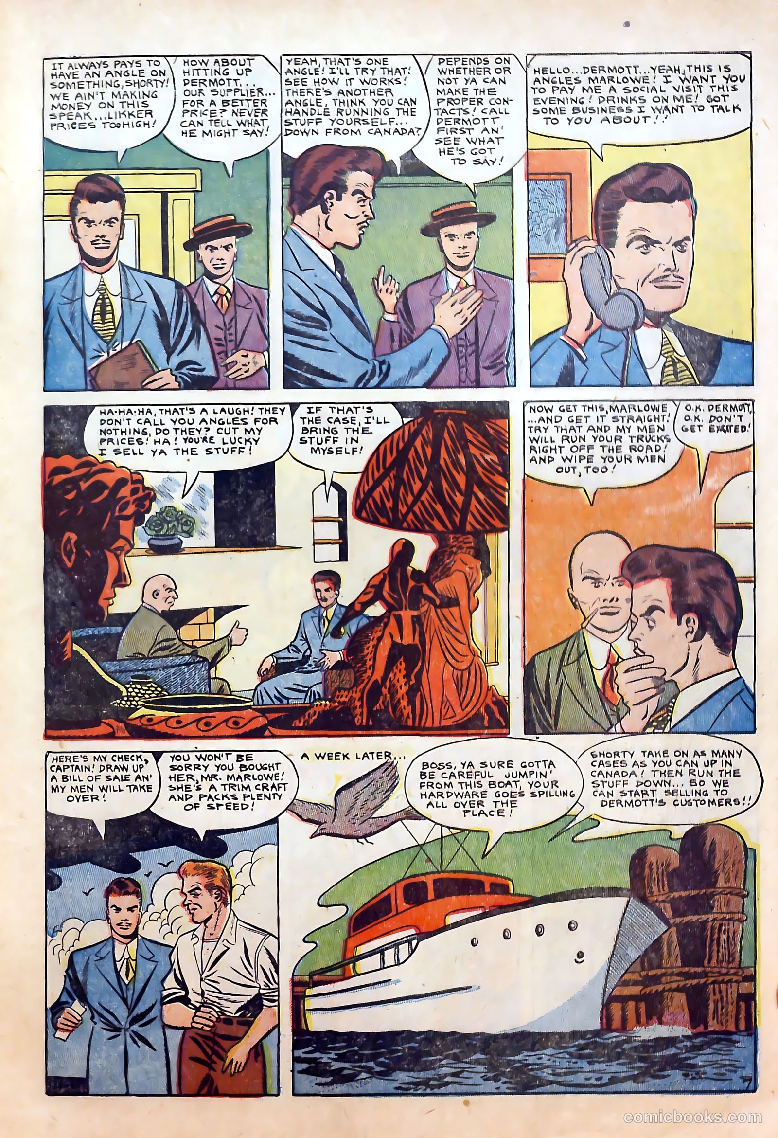 Thrilling Crime Cases #48 (1952) — page 19 of 36