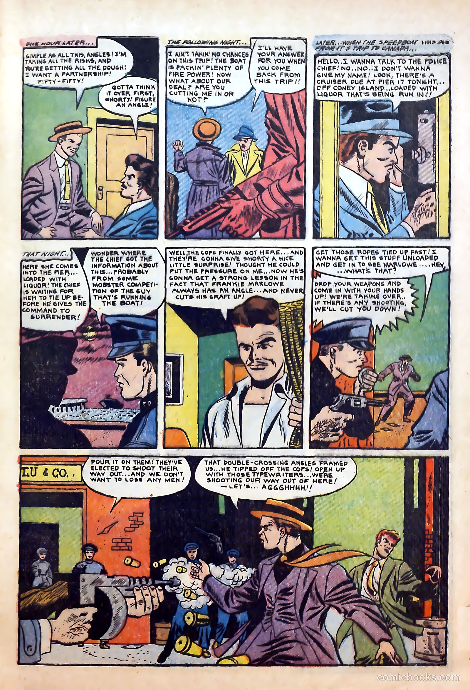 Thrilling Crime Cases #48 (1952) — page 21 of 36