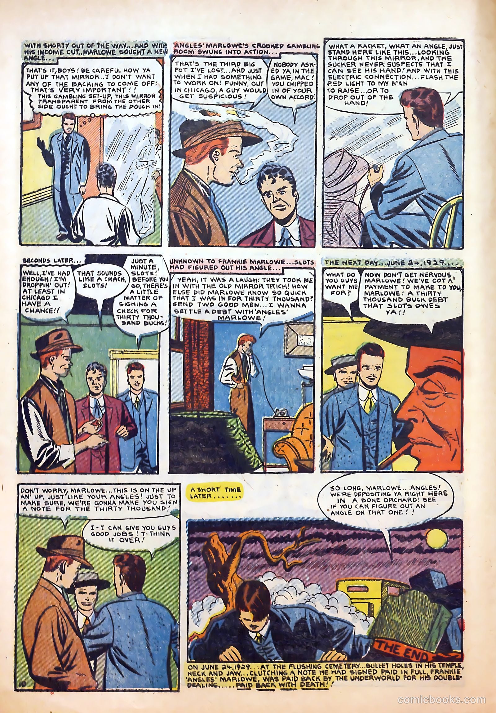 Thrilling Crime Cases #48 (1952) — page 22 of 36