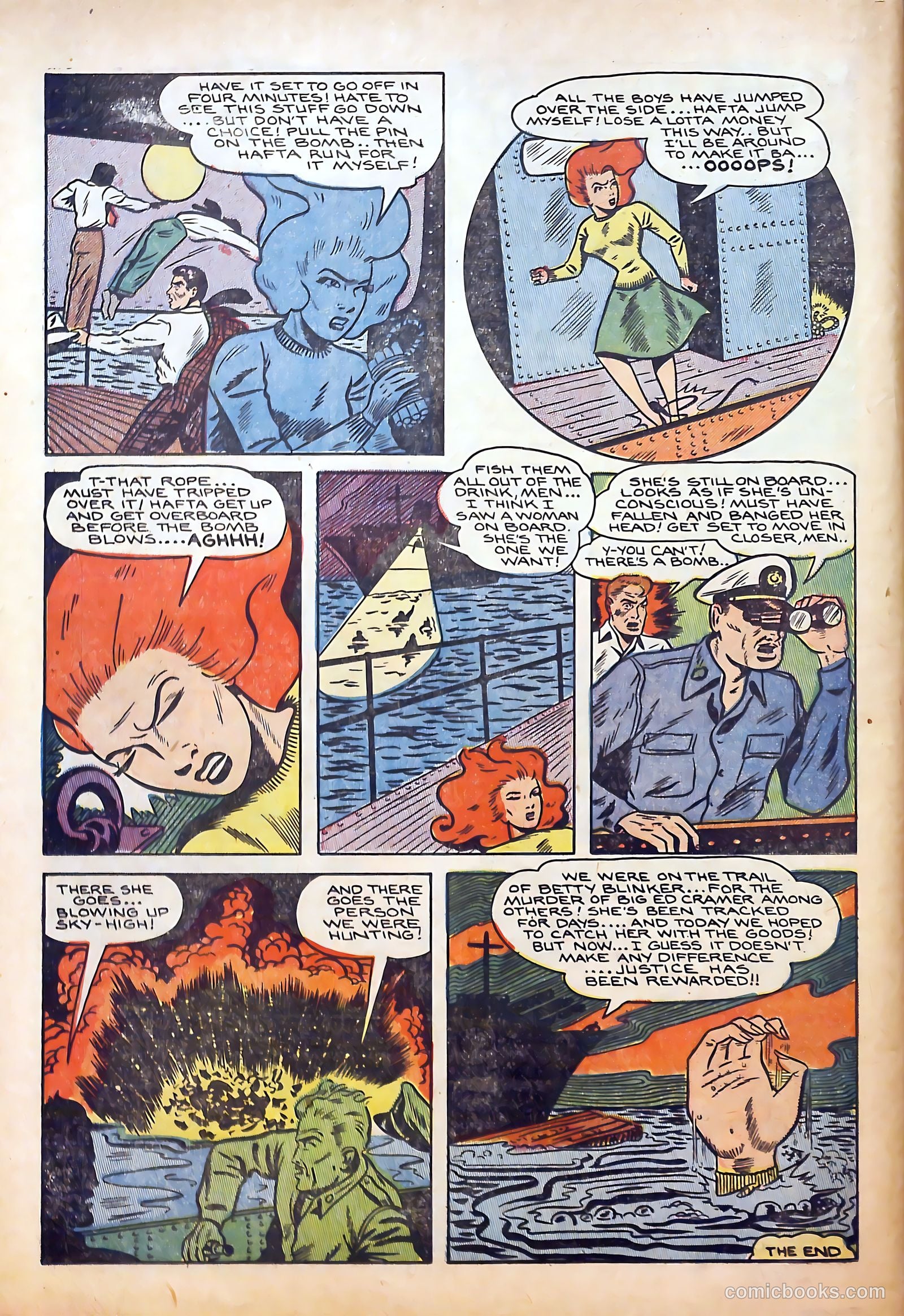 Thrilling Crime Cases #48 (1952) — page 34 of 36
