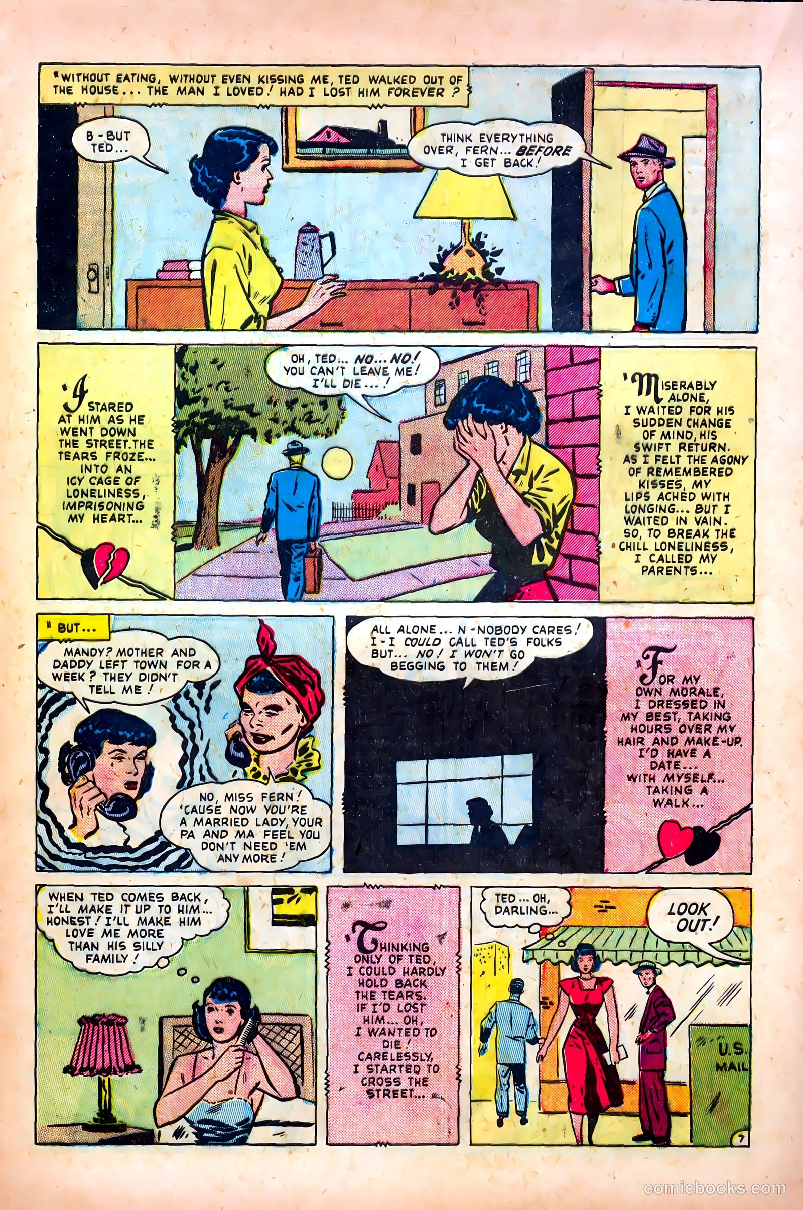 Thrilling Romances #10 (1950) — page 9 of 36