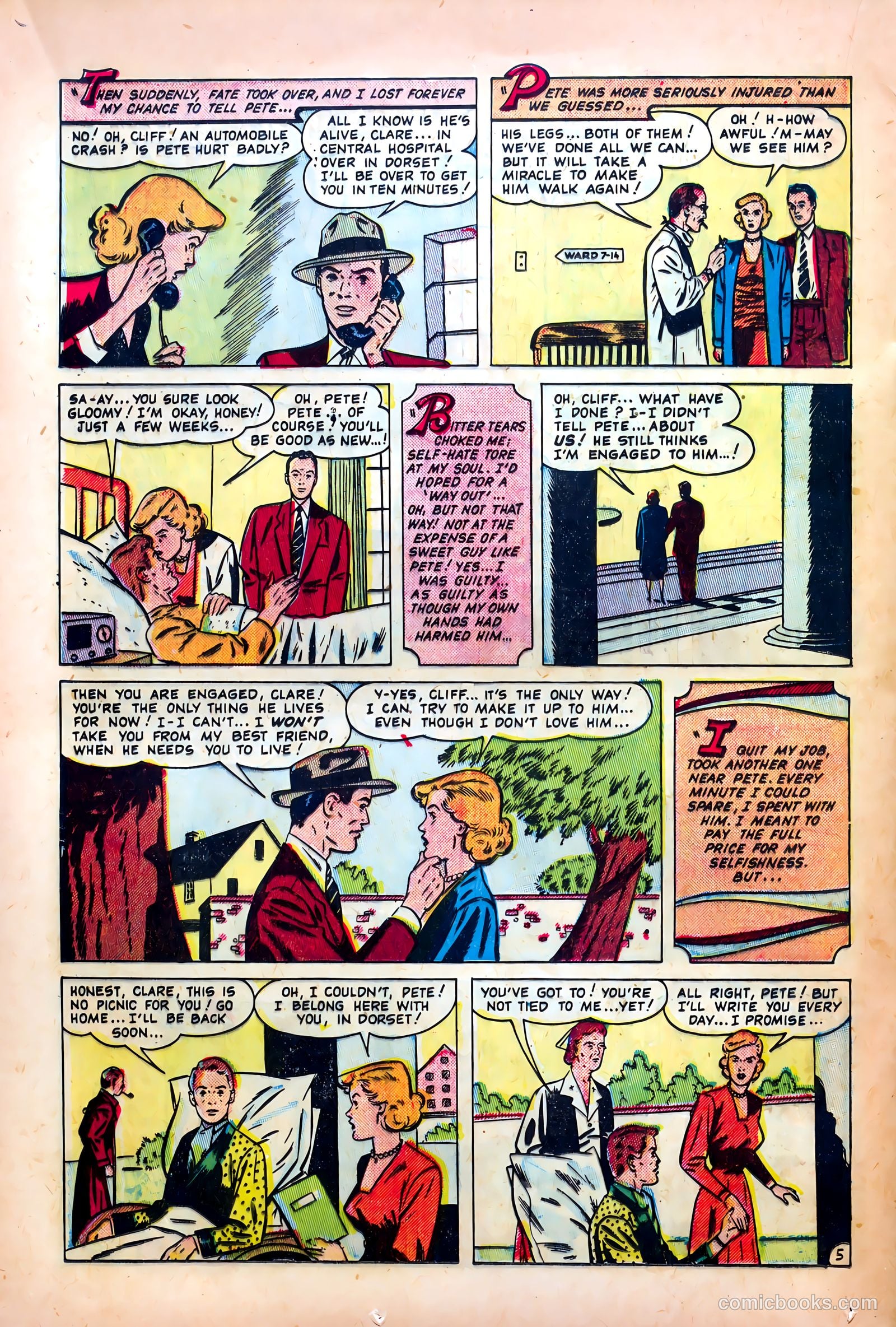 Thrilling Romances #10 (1950) — page 22 of 36