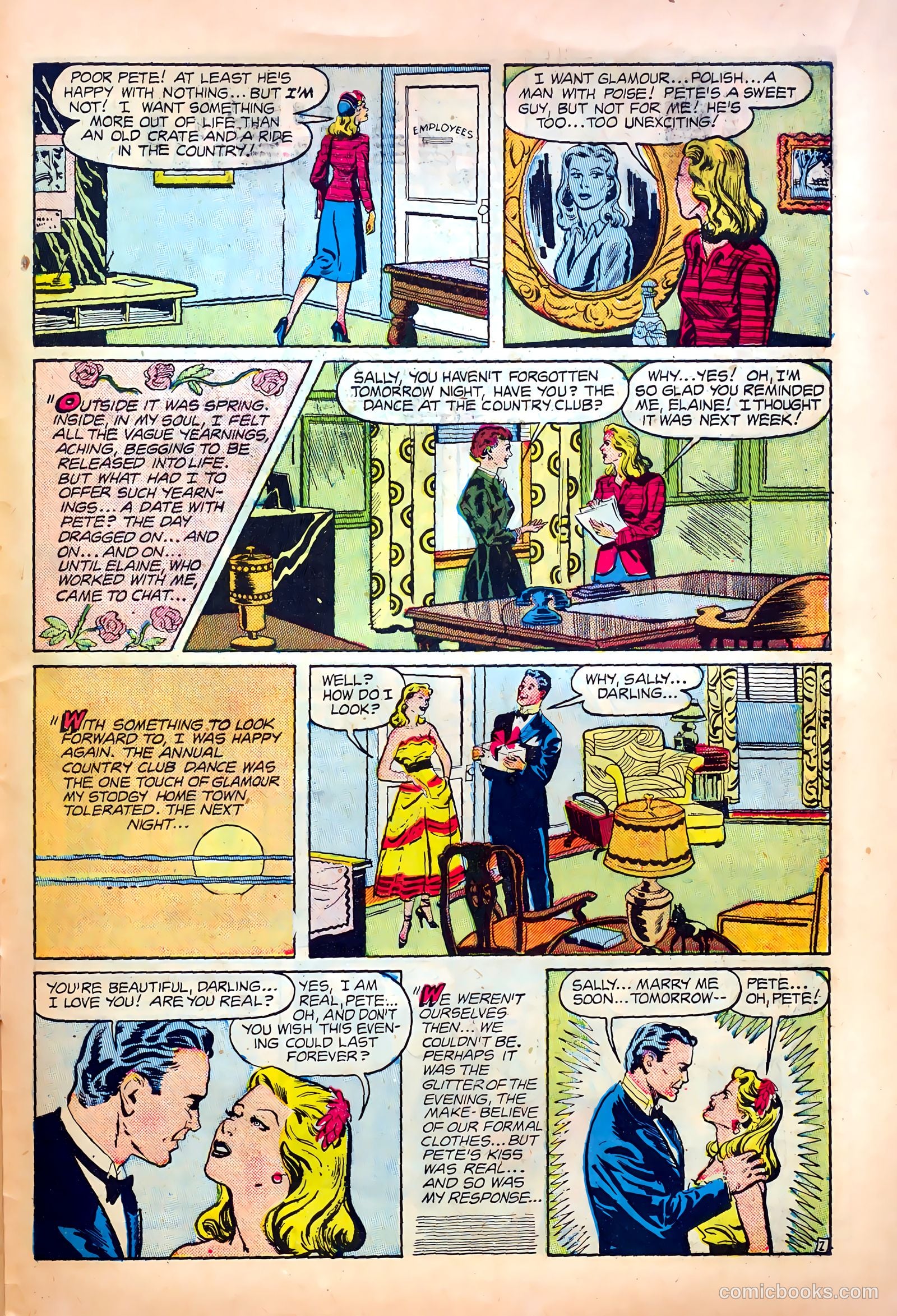 Thrilling Romances #10 (1950) — page 27 of 36