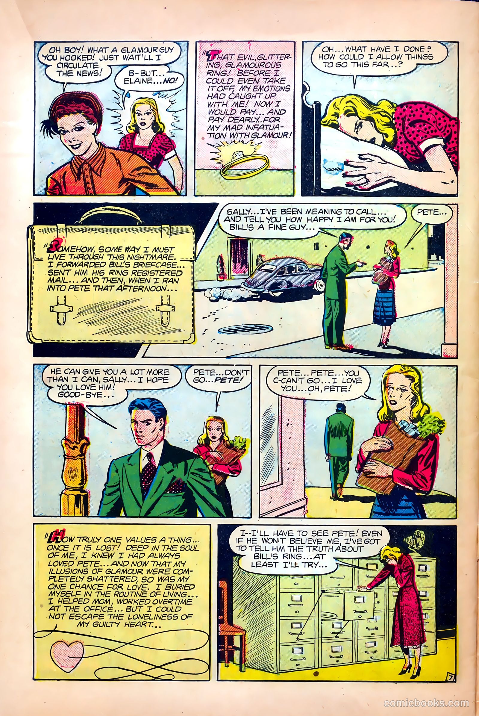Thrilling Romances #10 (1950) — page 32 of 36