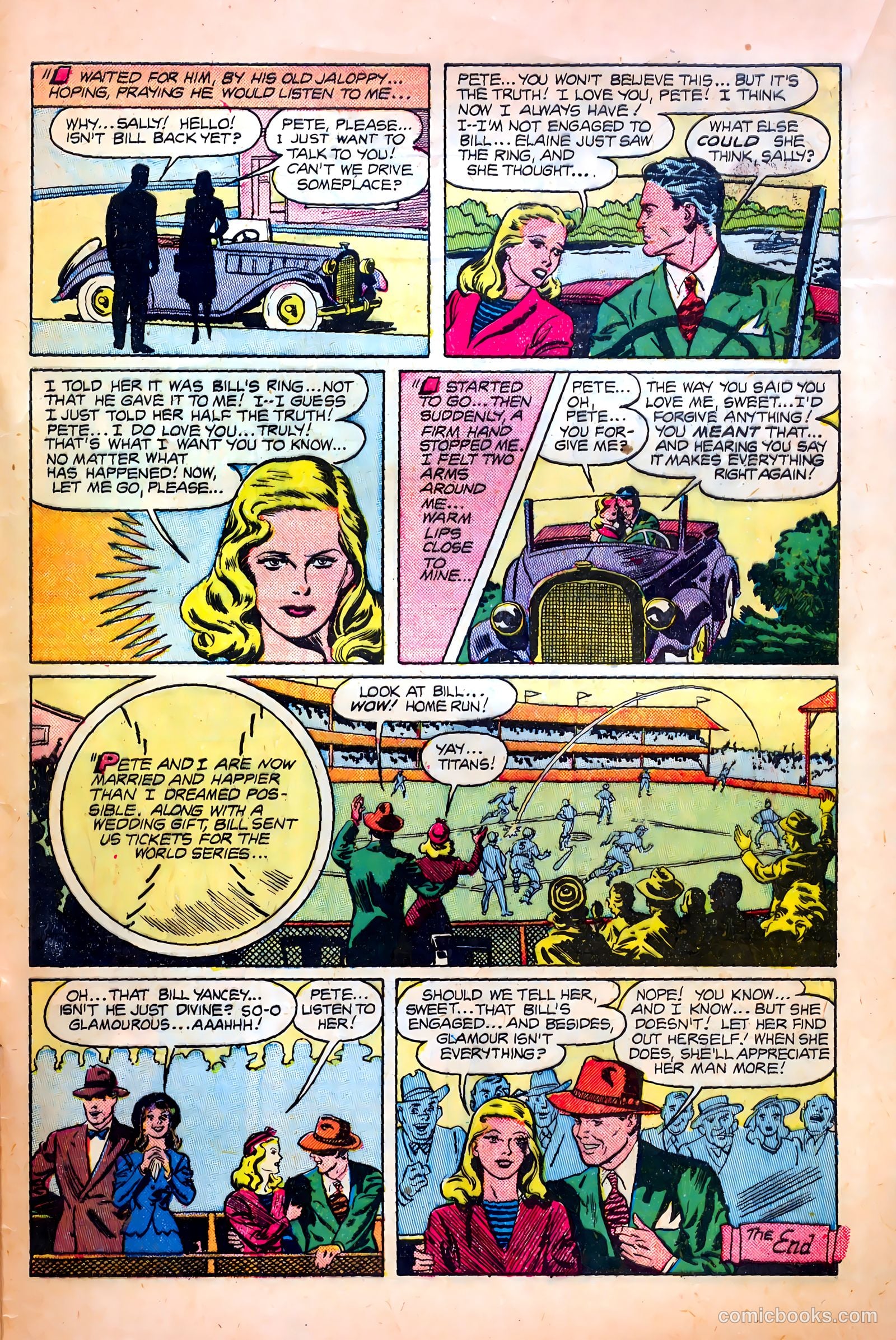 Thrilling Romances #10 (1950) — page 33 of 36