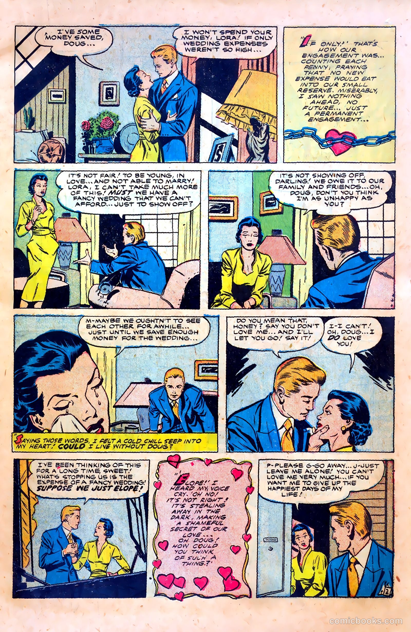 Thrilling Romances #11 (1951) — page 15 of 36