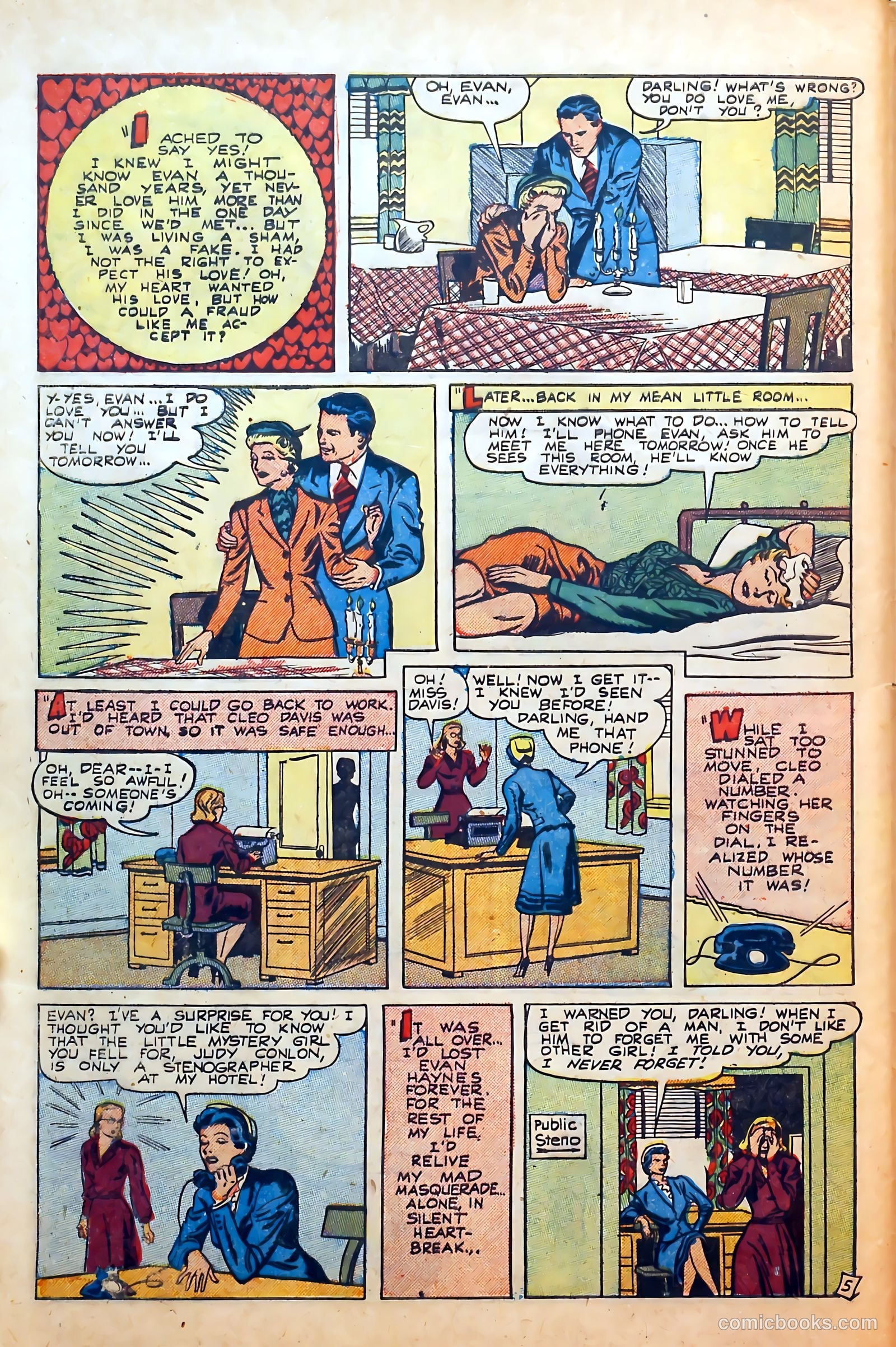 Thrilling Romances #12 (1951) — page 32 of 36