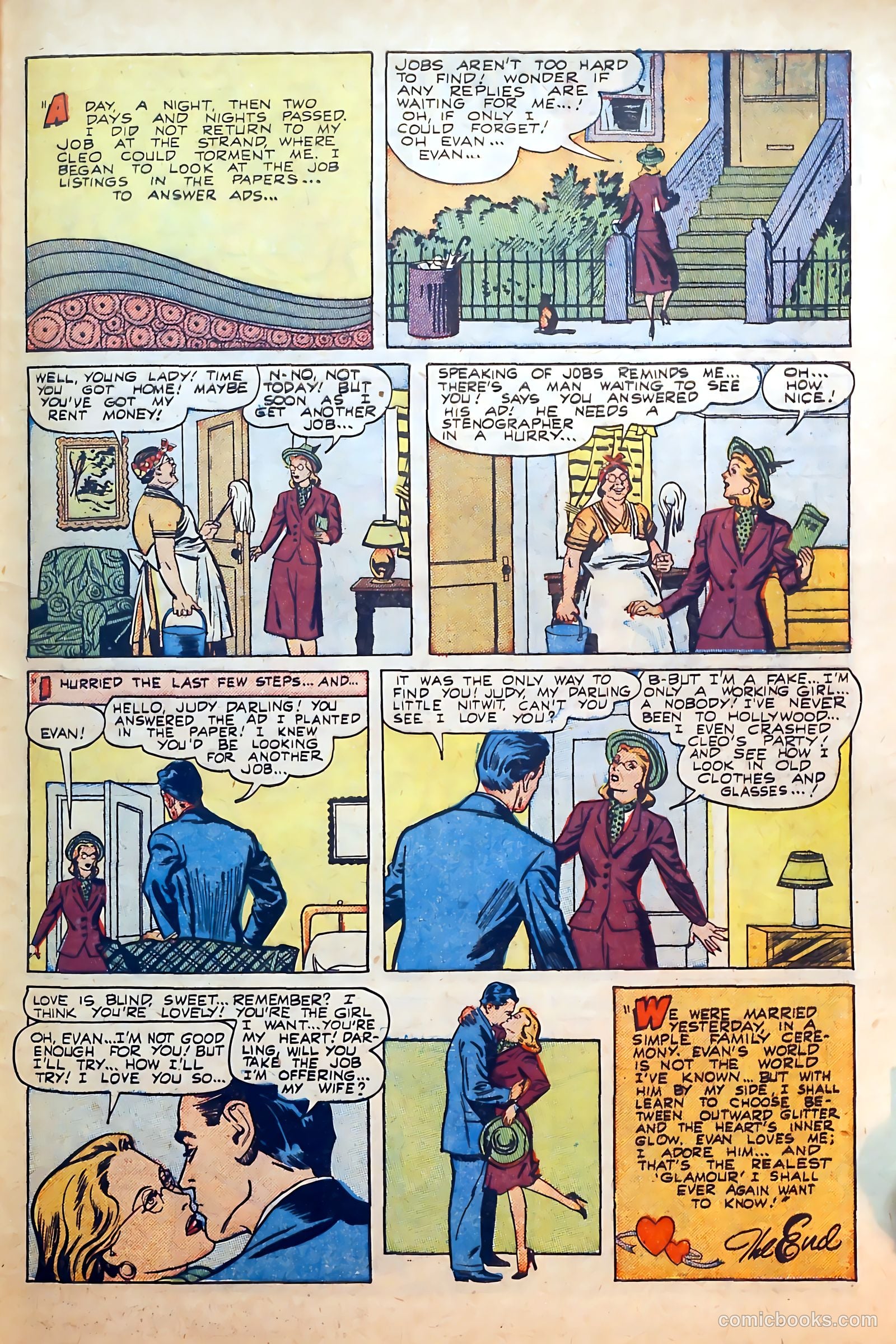 Thrilling Romances #12 (1951) — page 33 of 36