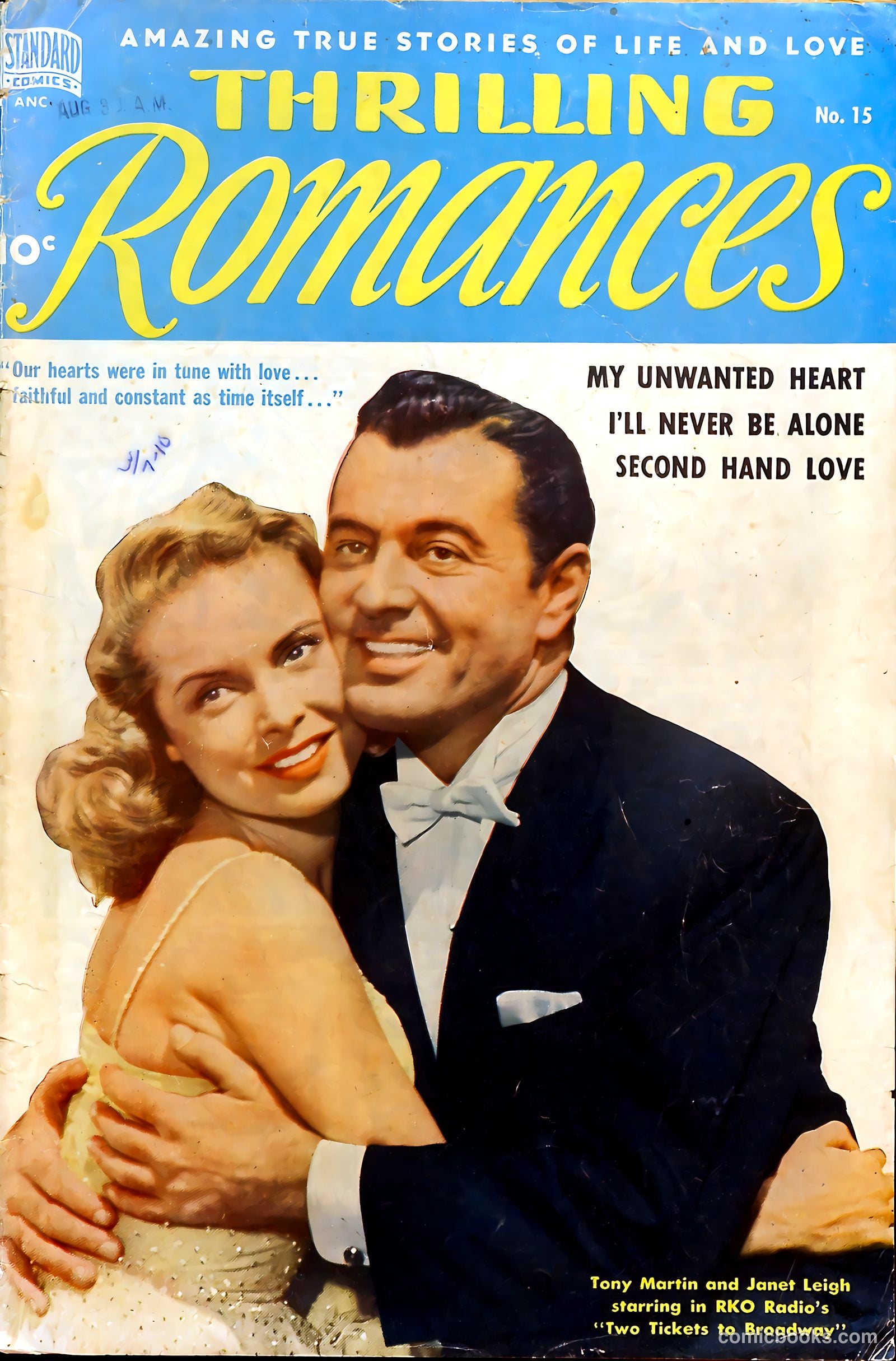 Thrilling Romances #15 cover