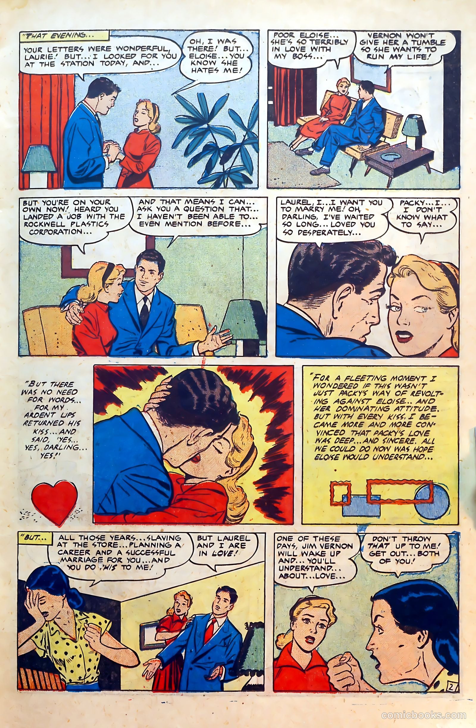 Thrilling Romances #15 (1951) — page 15 of 36