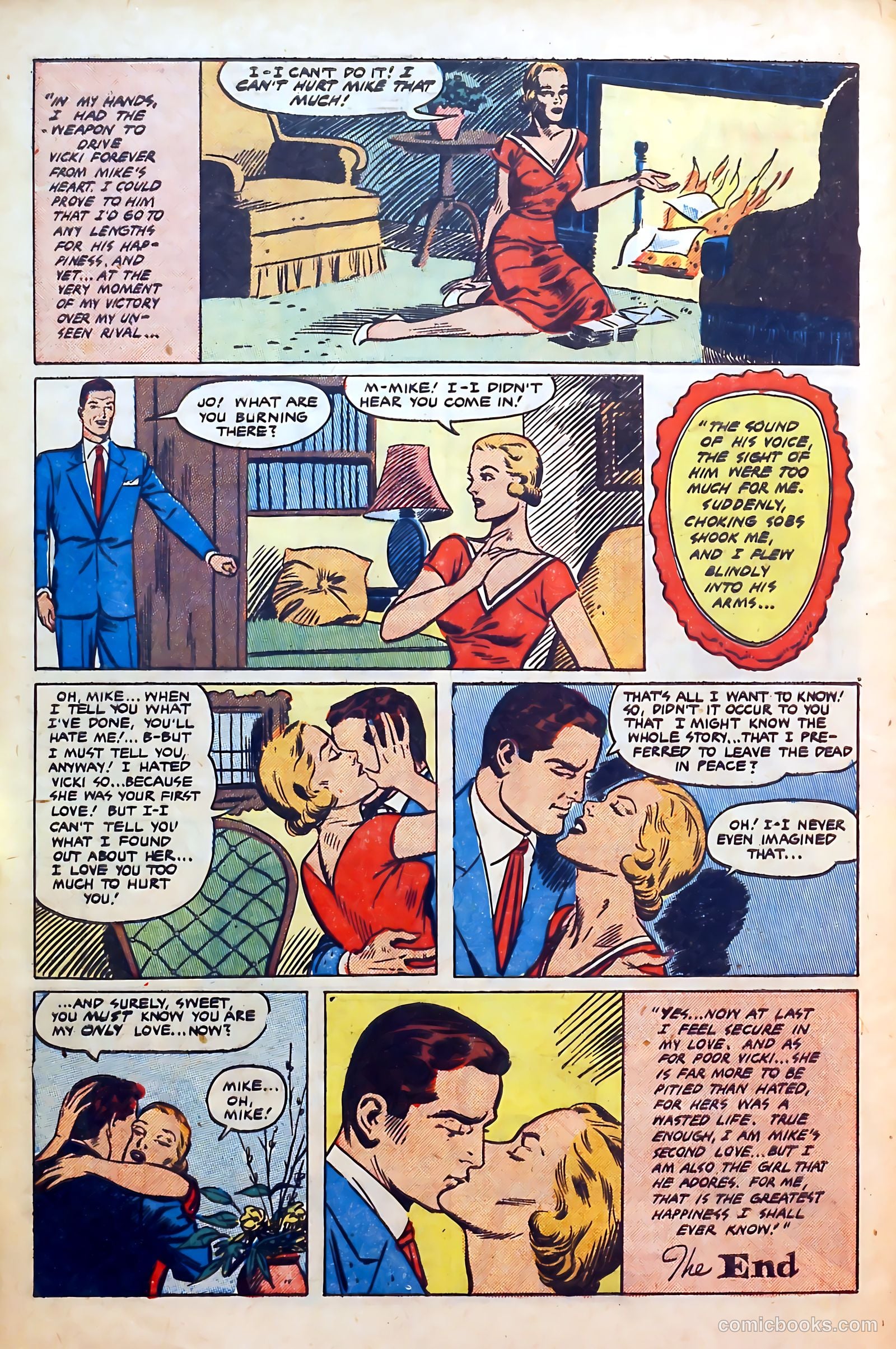 Thrilling Romances #15 (1951) — page 32 of 36