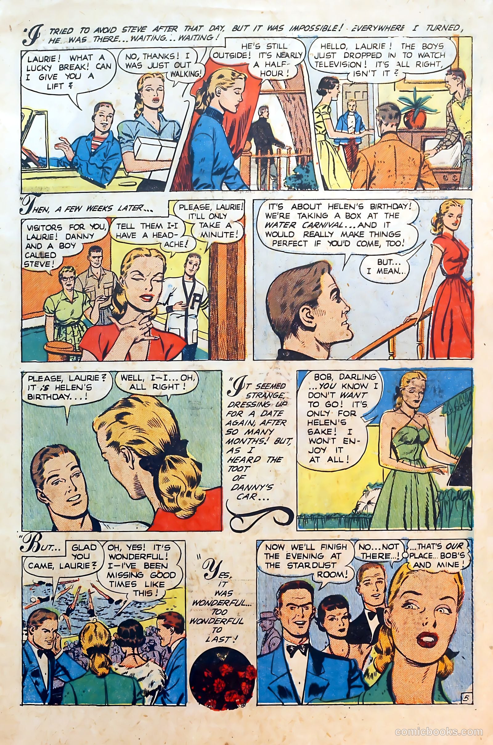 Thrilling Romances #16 (1951) — page 7 of 36