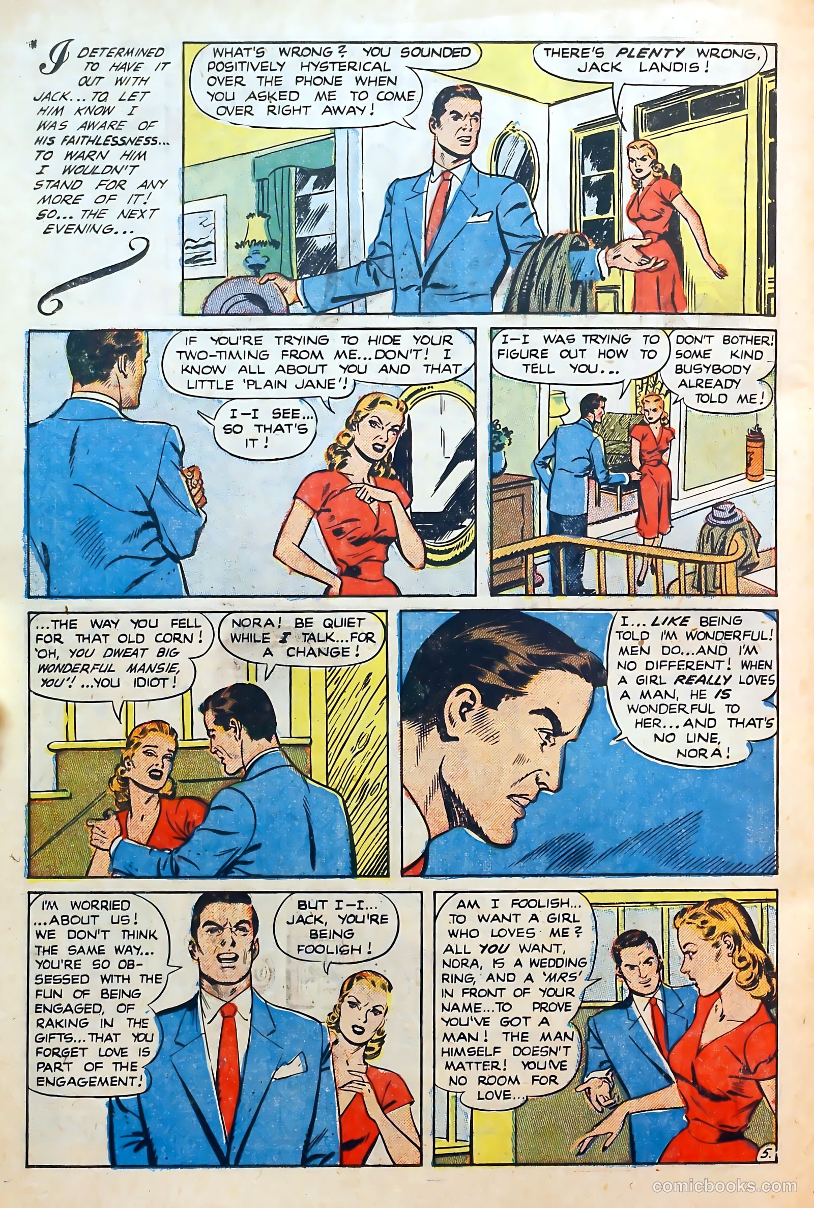 Thrilling Romances #16 (1951) — page 22 of 36