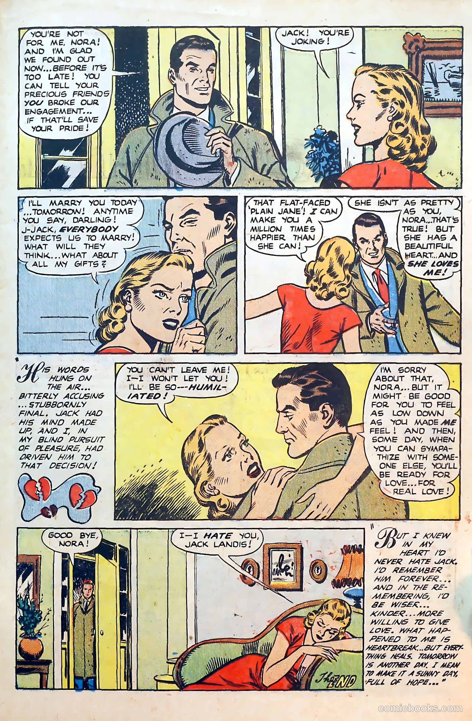 Thrilling Romances #16 (1951) — page 23 of 36