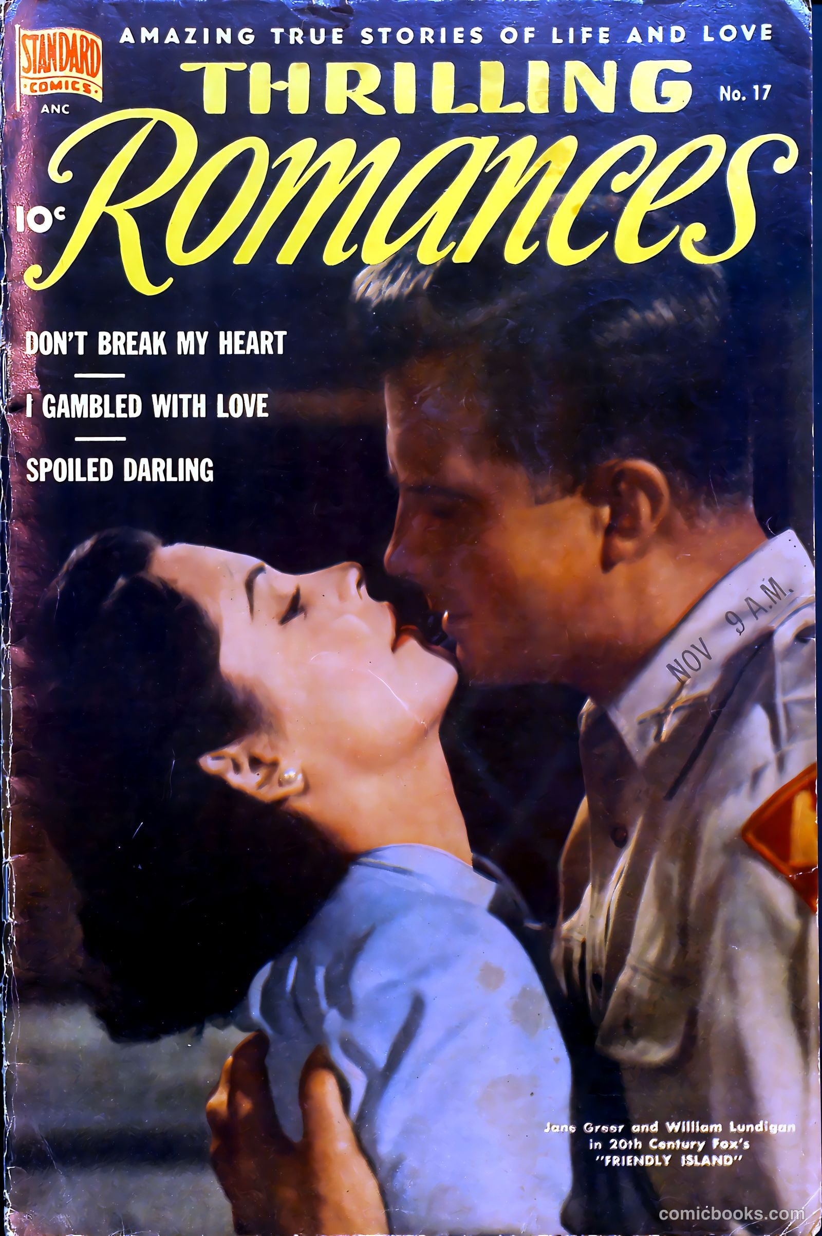 Thrilling Romances #17 cover