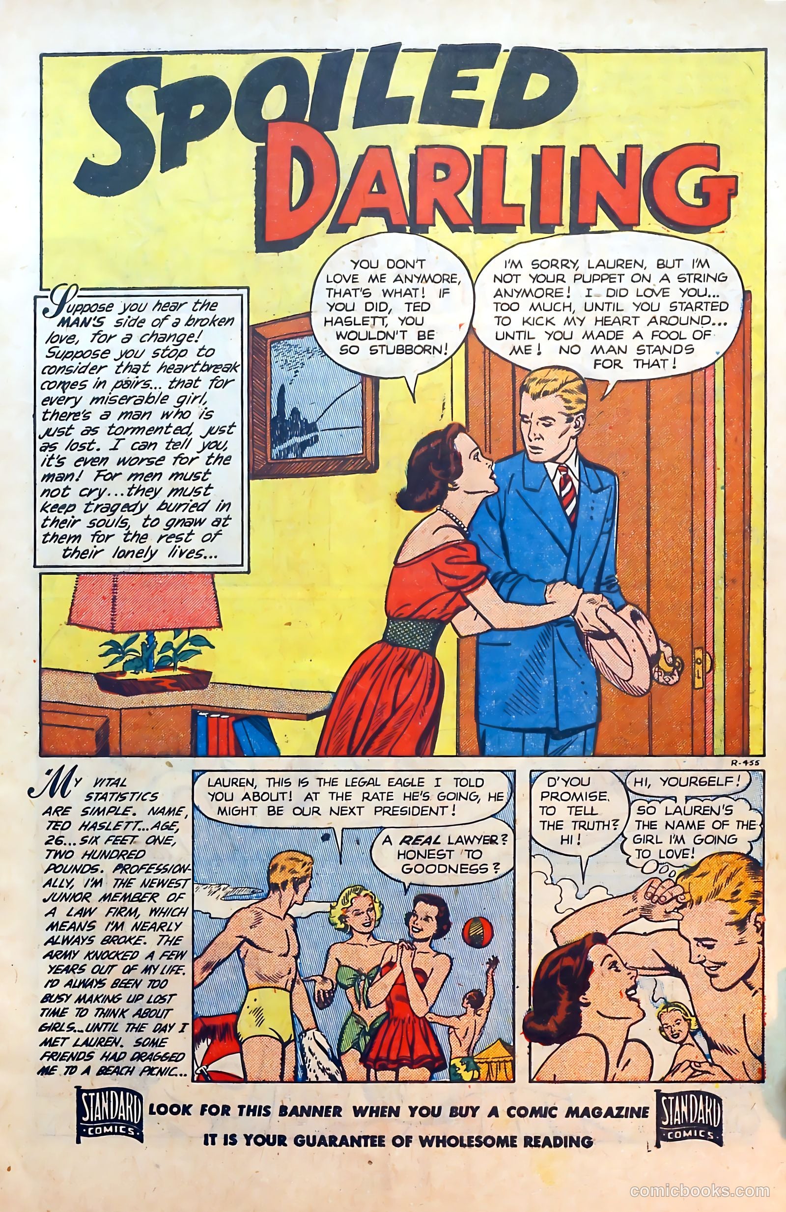 Thrilling Romances #17 (1952) — page 3 of 37