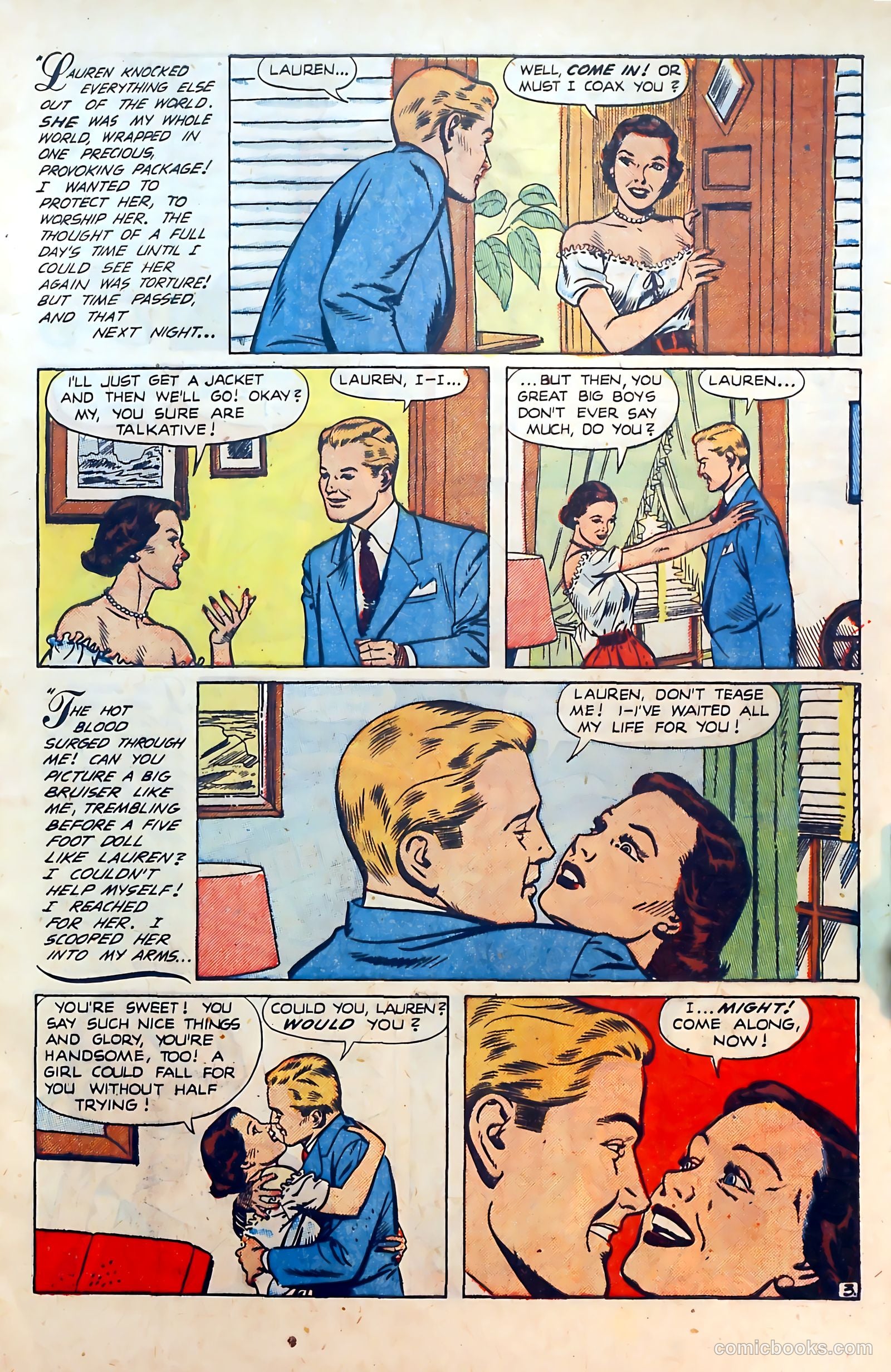Thrilling Romances #17 (1952) — page 5 of 37