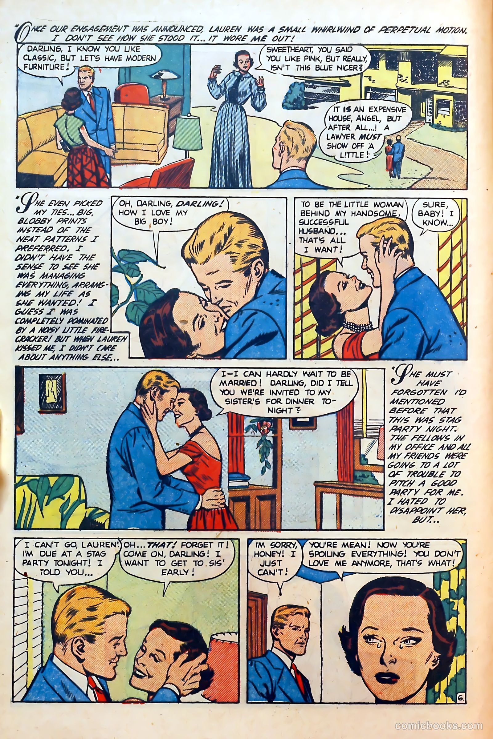 Thrilling Romances #17 (1952) — page 8 of 37