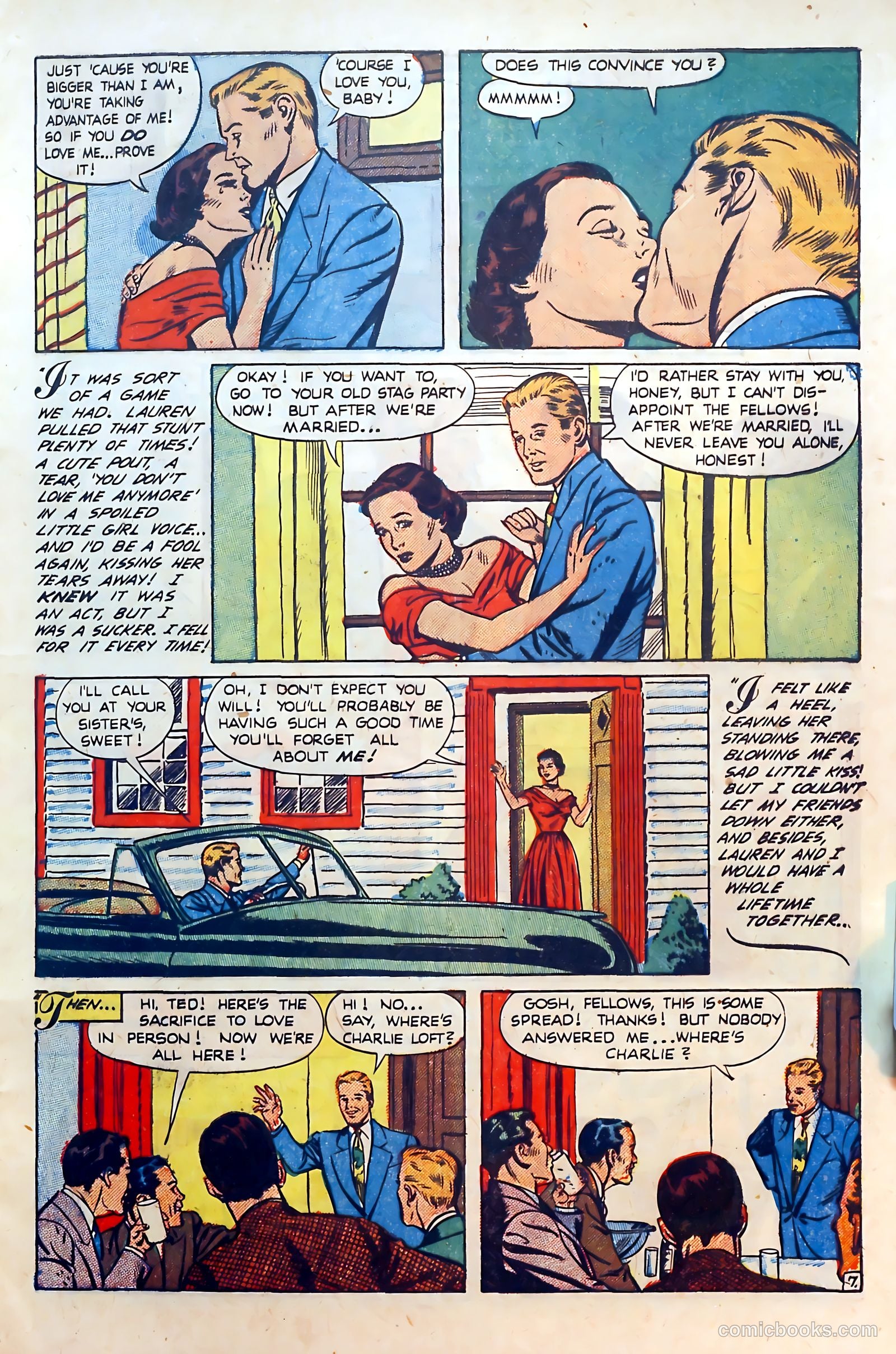 Thrilling Romances #17 (1952) — page 9 of 37