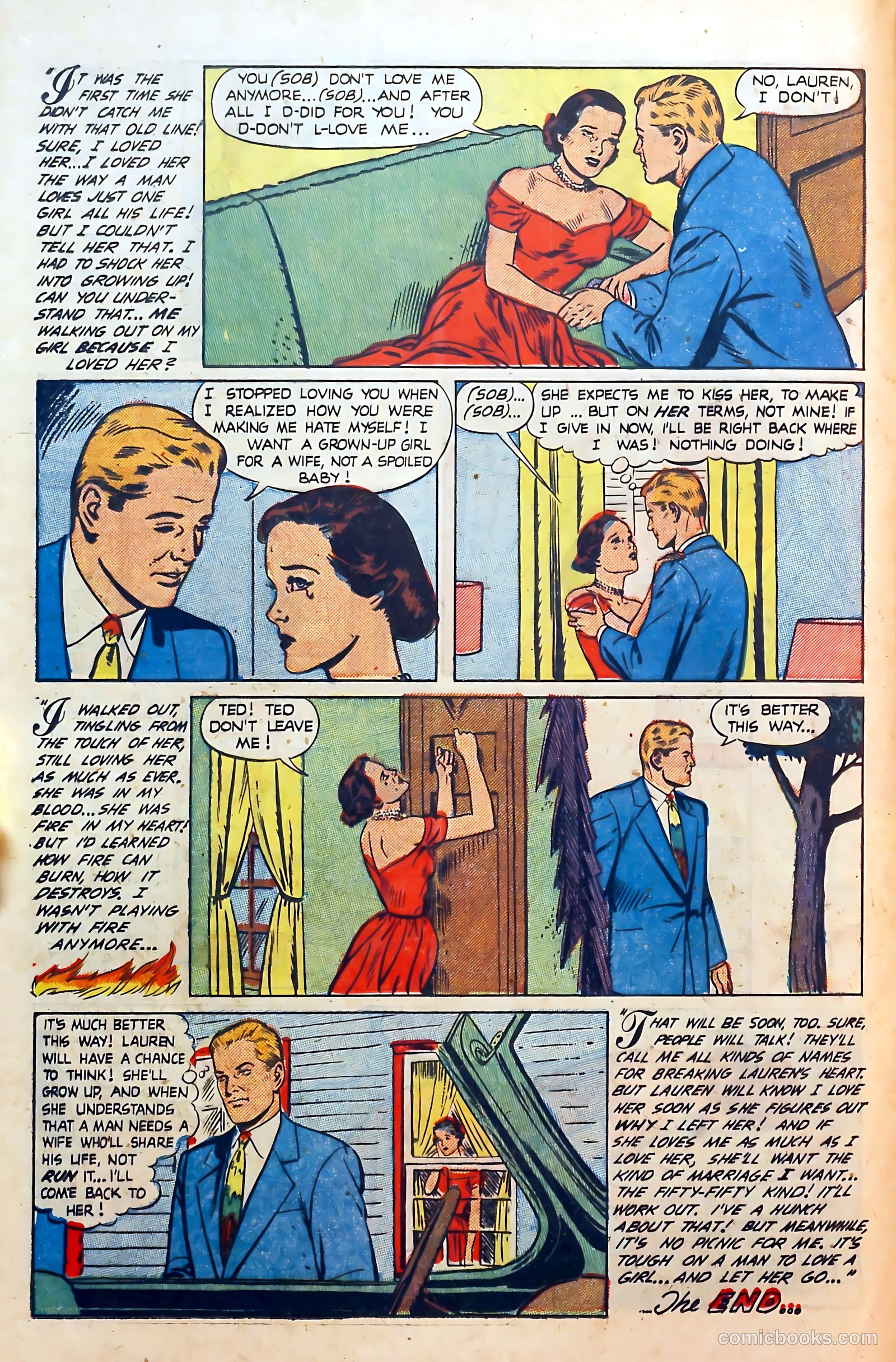 Thrilling Romances #17 (1952) — page 12 of 37