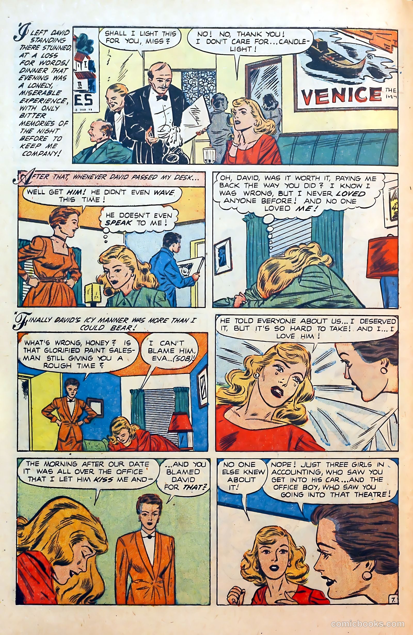 Thrilling Romances #17 (1952) — page 32 of 37