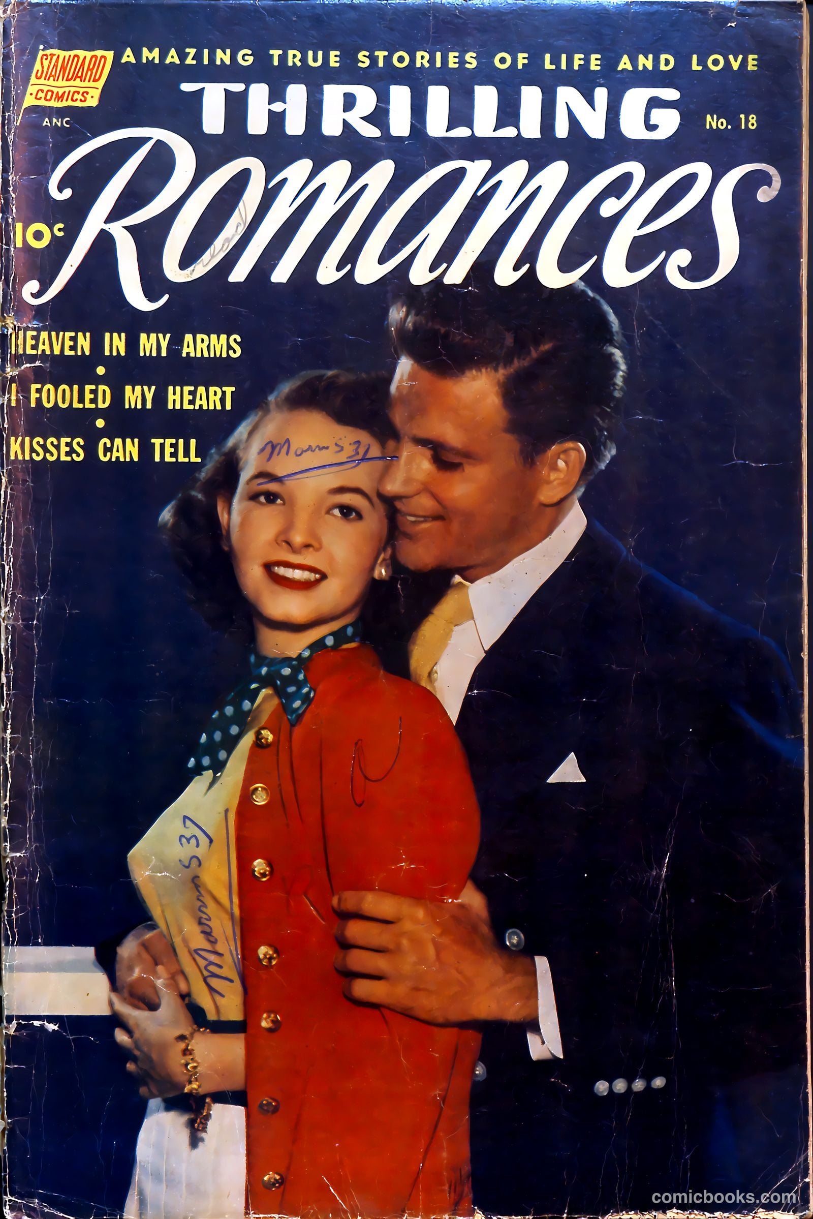 Thrilling Romances #18 cover