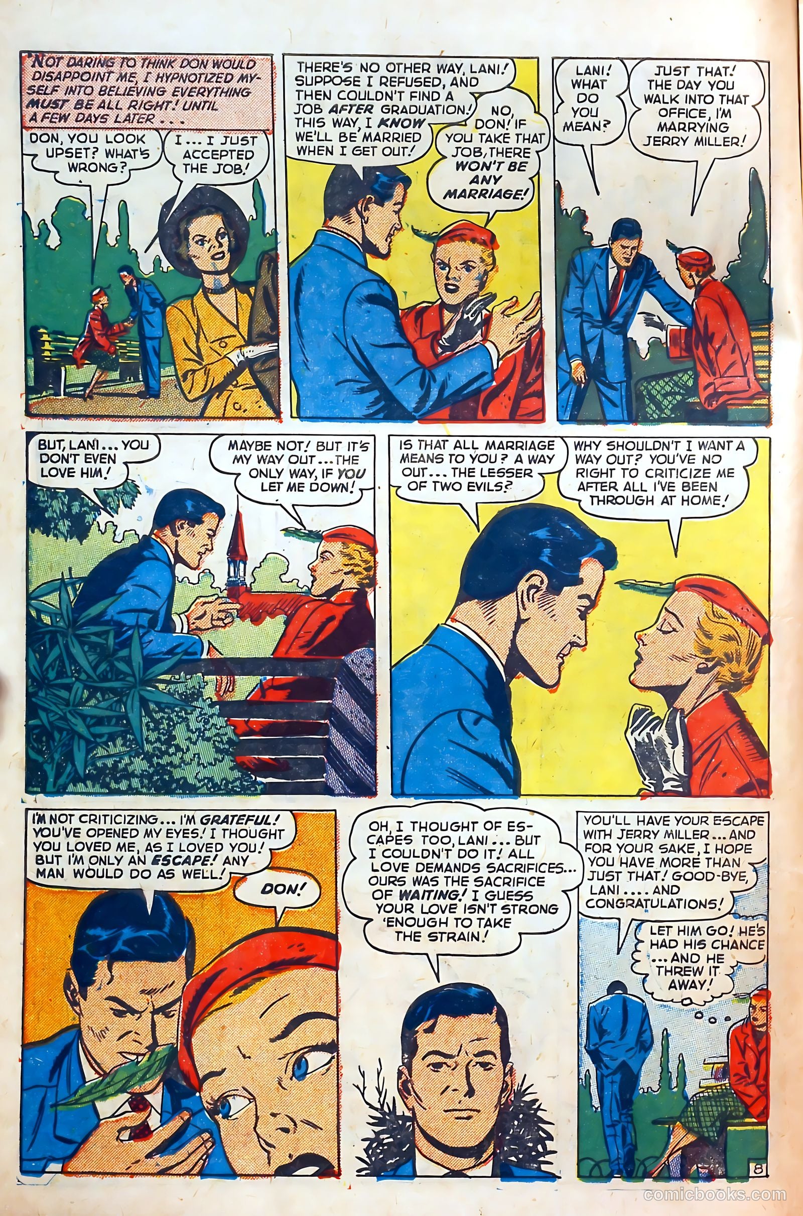 Thrilling Romances #18 (1952) — page 10 of 37