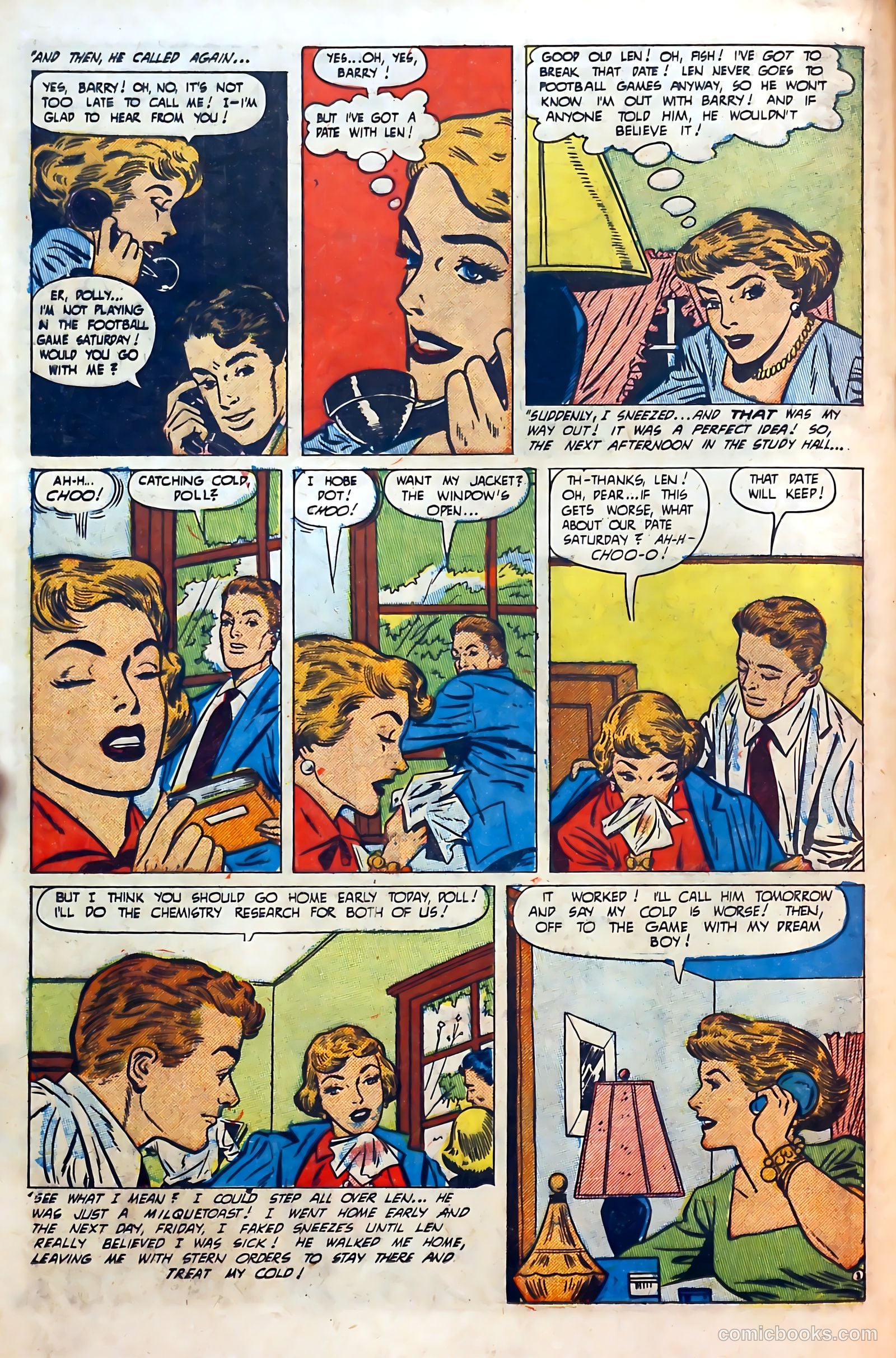 Thrilling Romances #18 (1952) — page 16 of 37