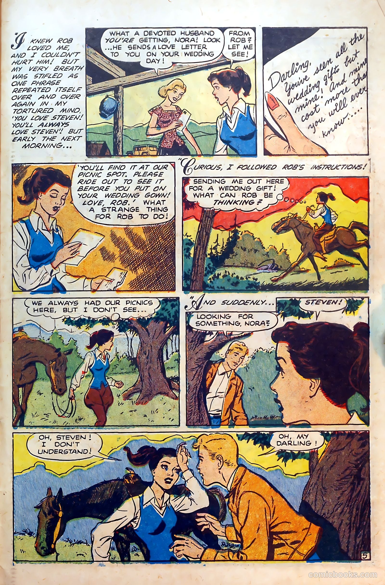 Thrilling Romances #18 (1952) — page 31 of 37