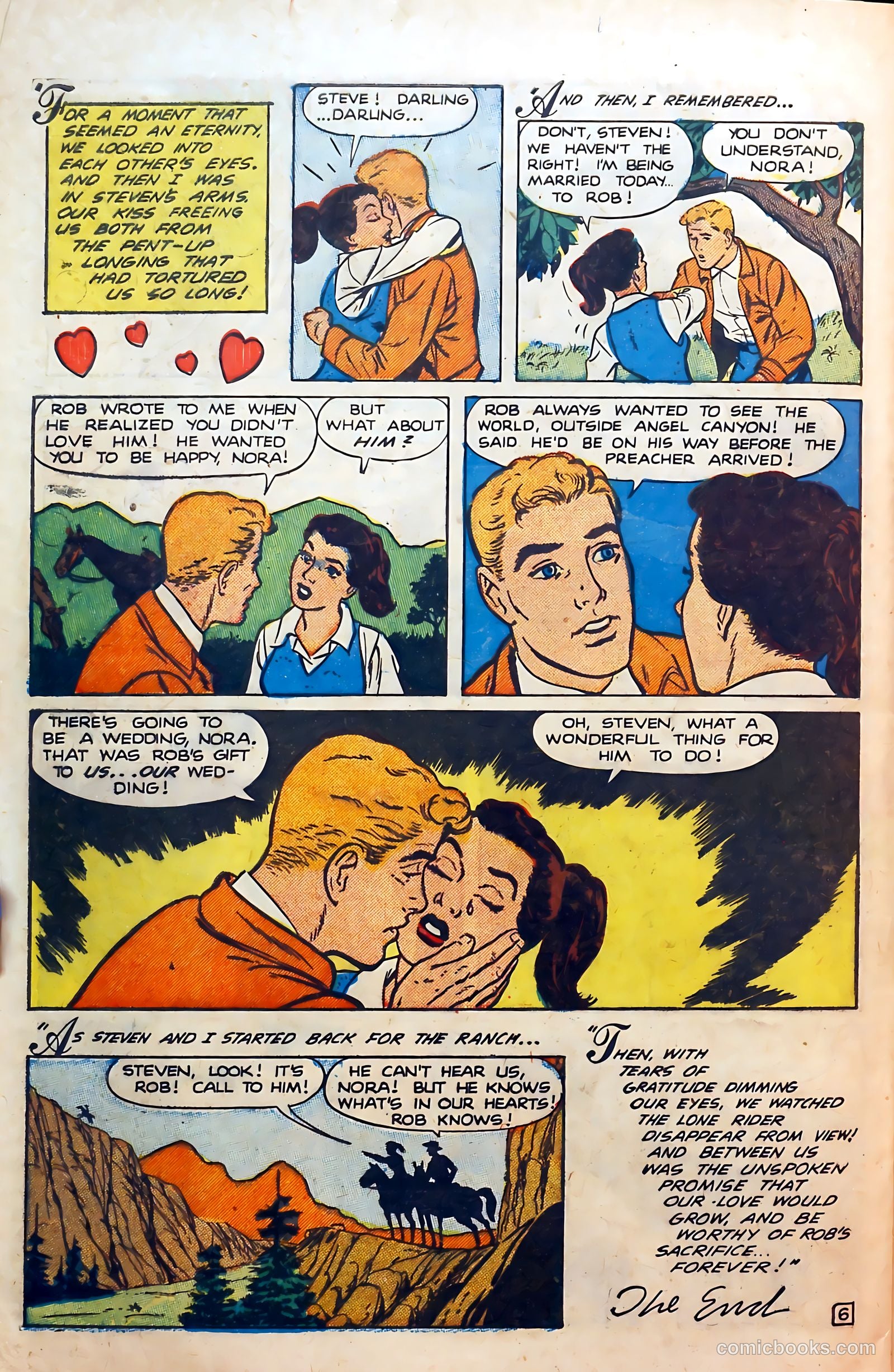 Thrilling Romances #18 (1952) — page 32 of 37