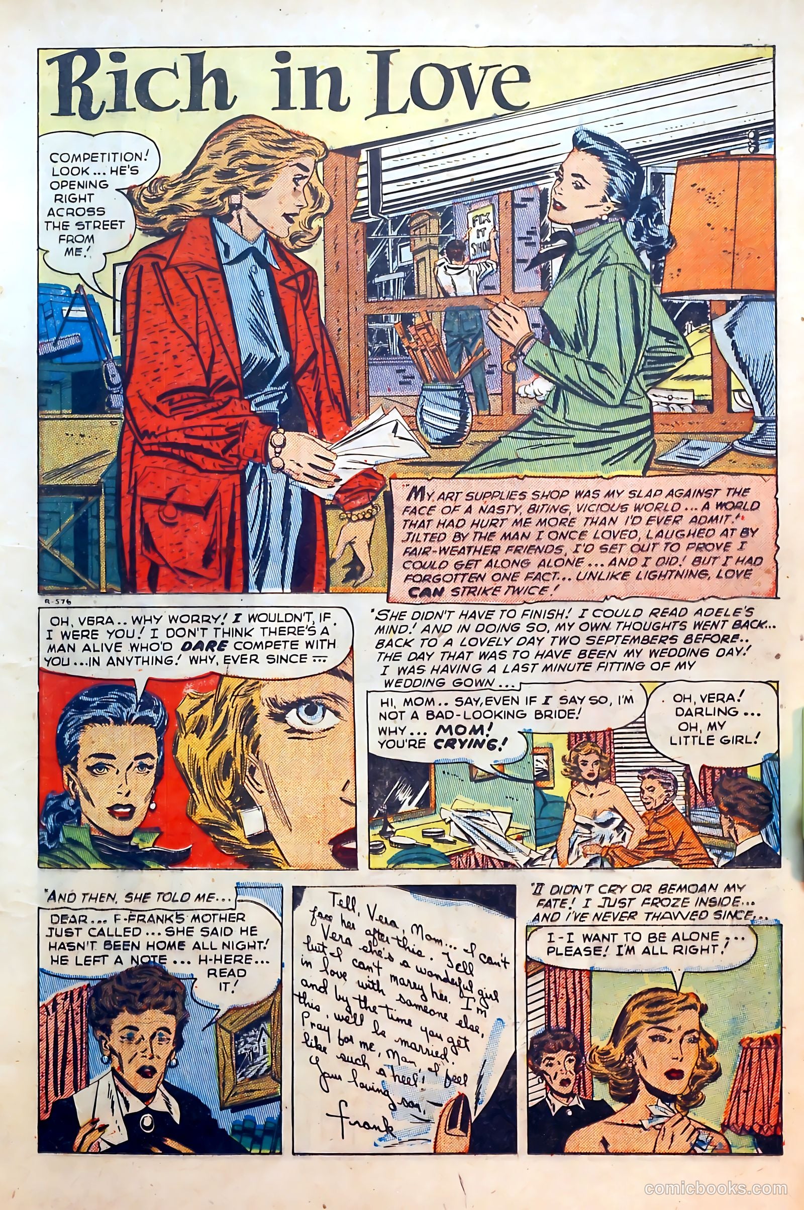 Thrilling Romances #19 (1952) — page 13 of 36