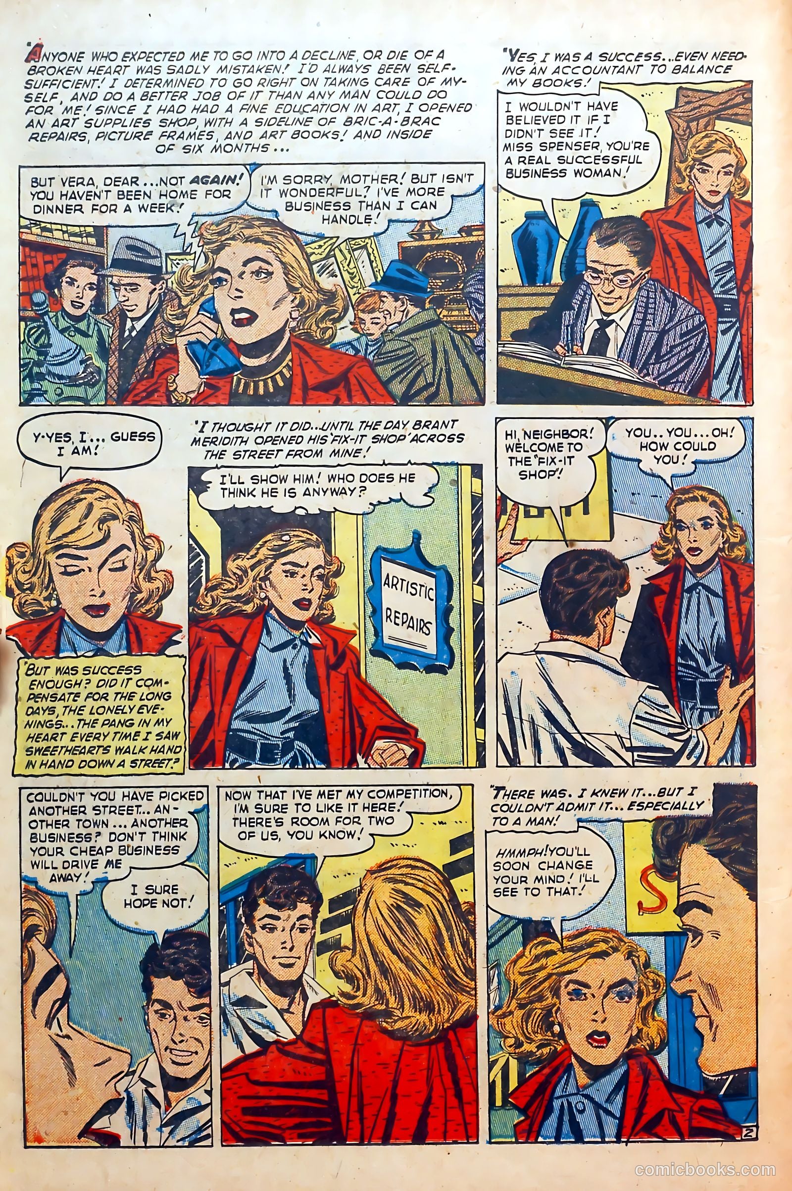 Thrilling Romances #19 (1952) — page 14 of 36