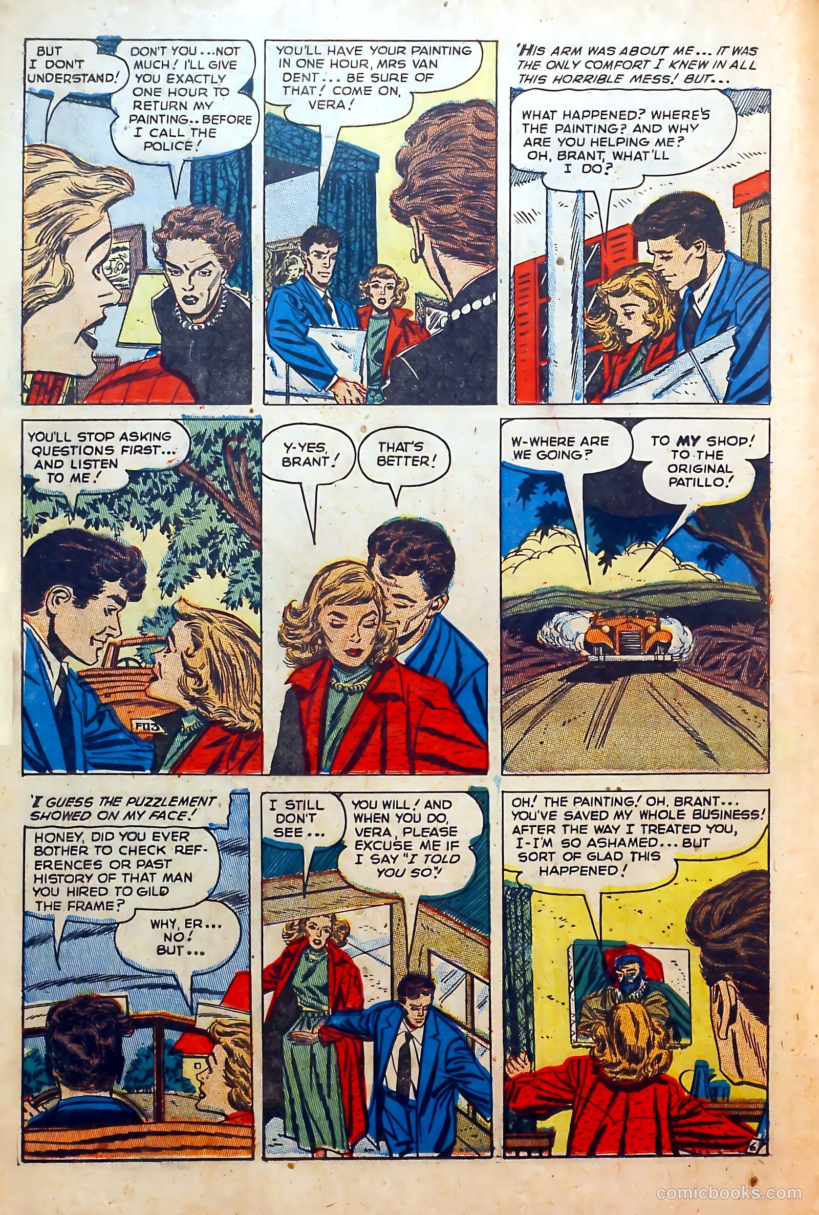 Thrilling Romances #19 (1952) — page 18 of 36