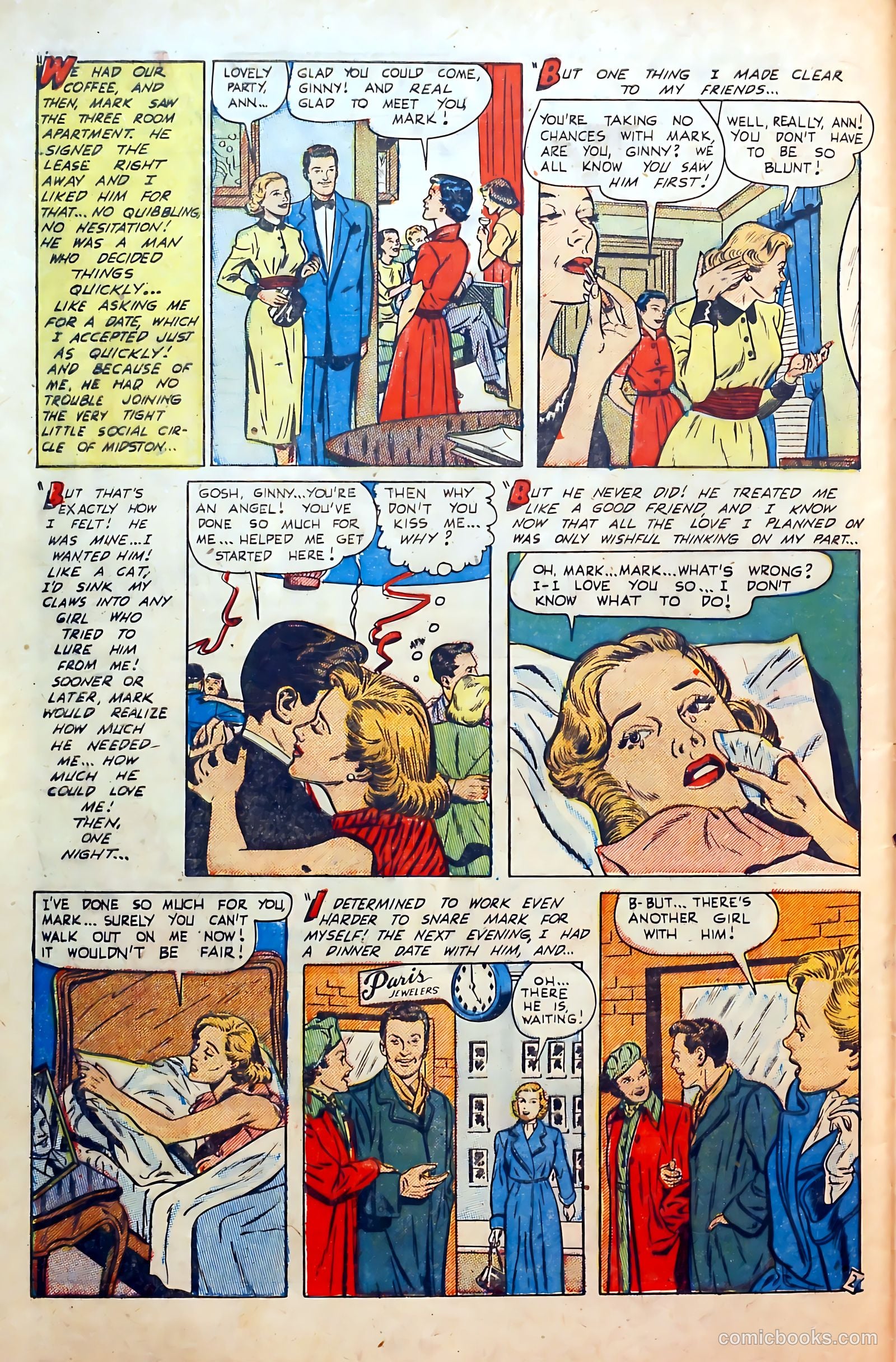 Thrilling Romances #19 (1952) — page 32 of 36
