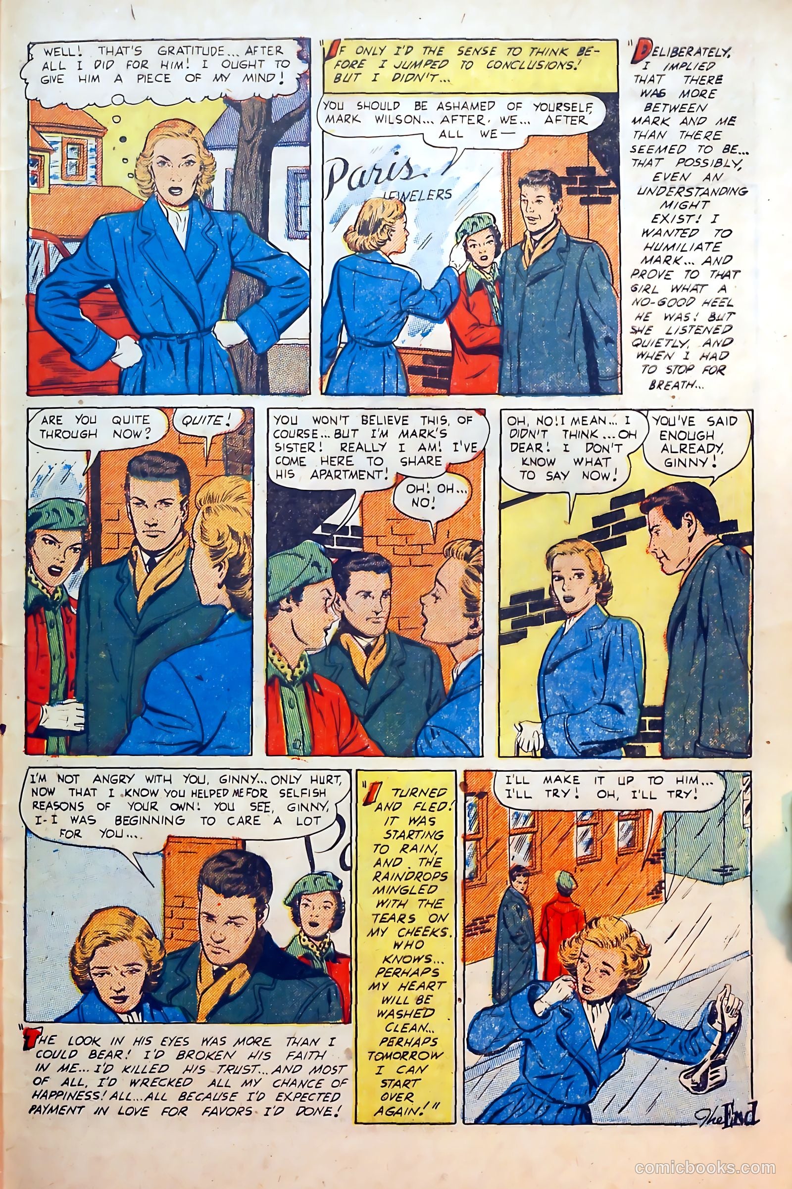 Thrilling Romances #19 (1952) — page 33 of 36