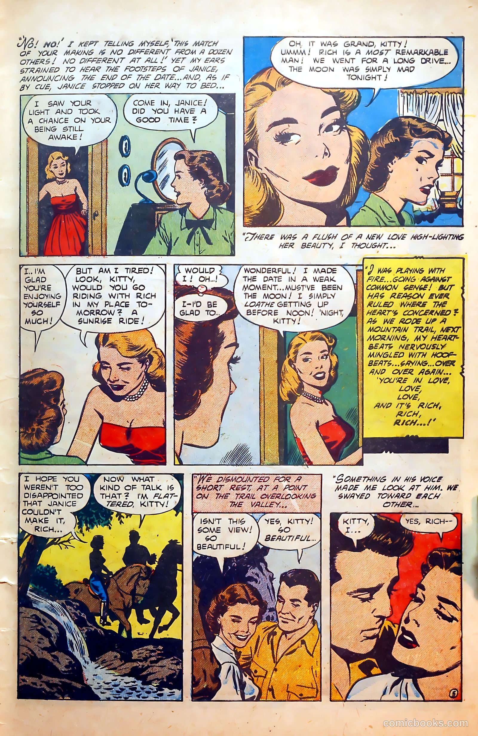 Thrilling Romances #20 (1952) — page 7 of 36