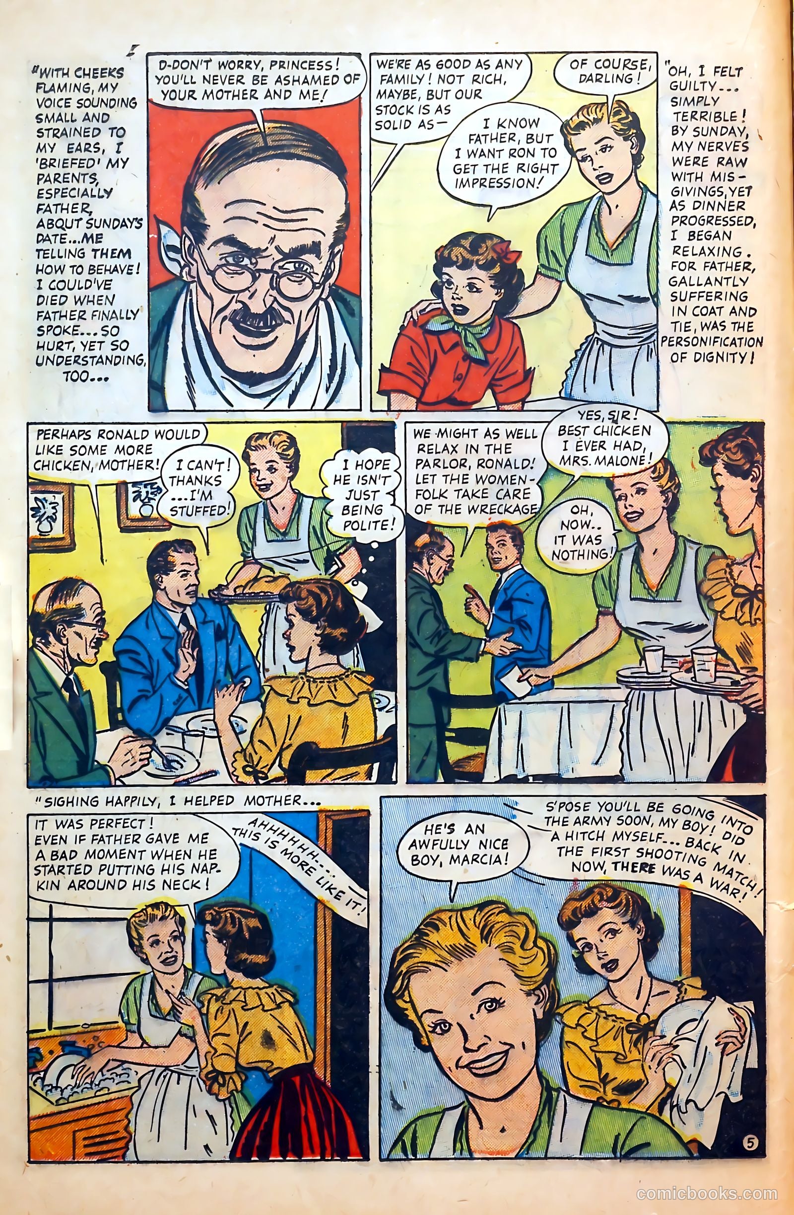 Thrilling Romances #20 (1952) — page 16 of 36