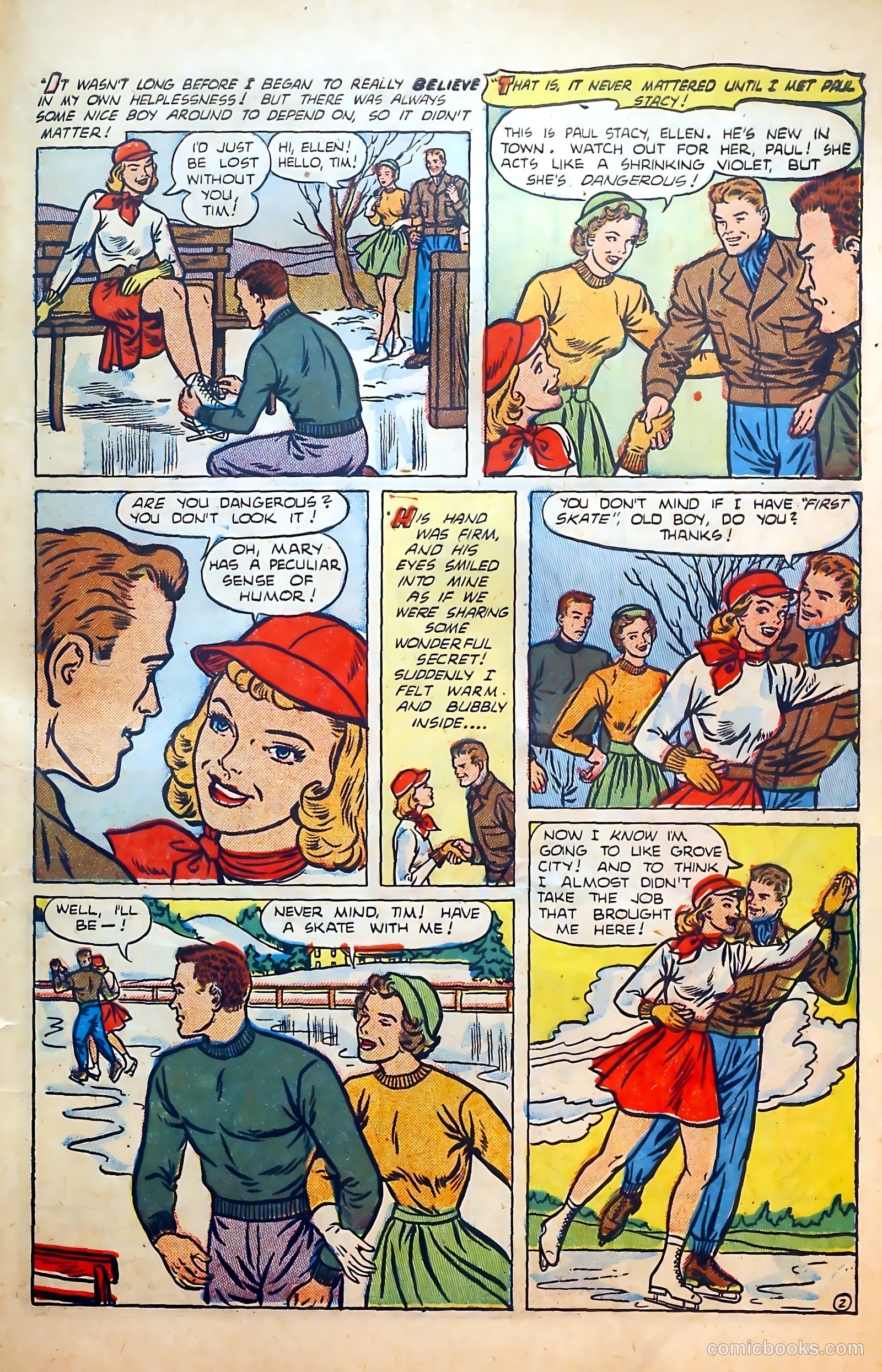Thrilling Romances #20 (1952) — page 27 of 36