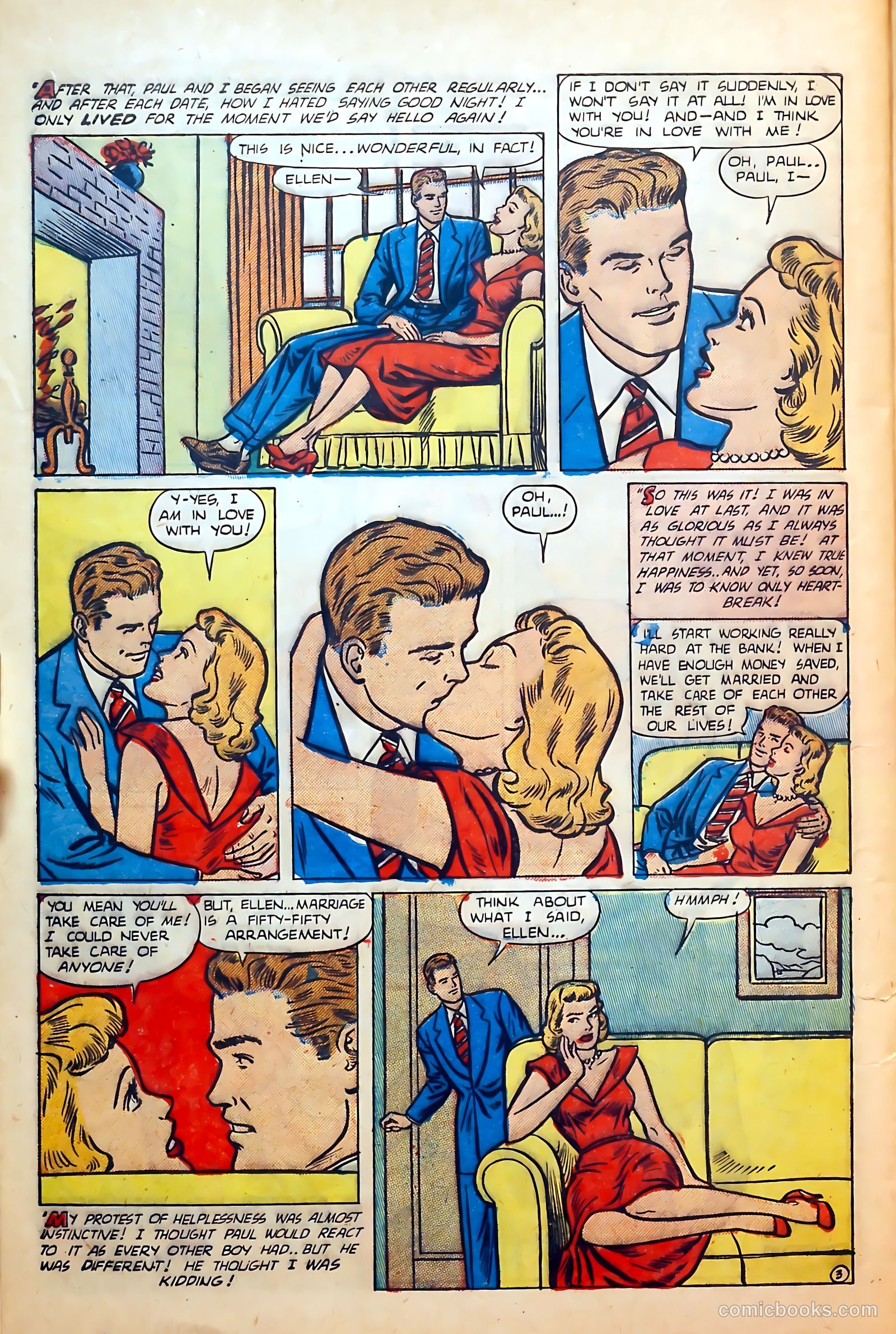 Thrilling Romances #20 (1952) — page 28 of 36