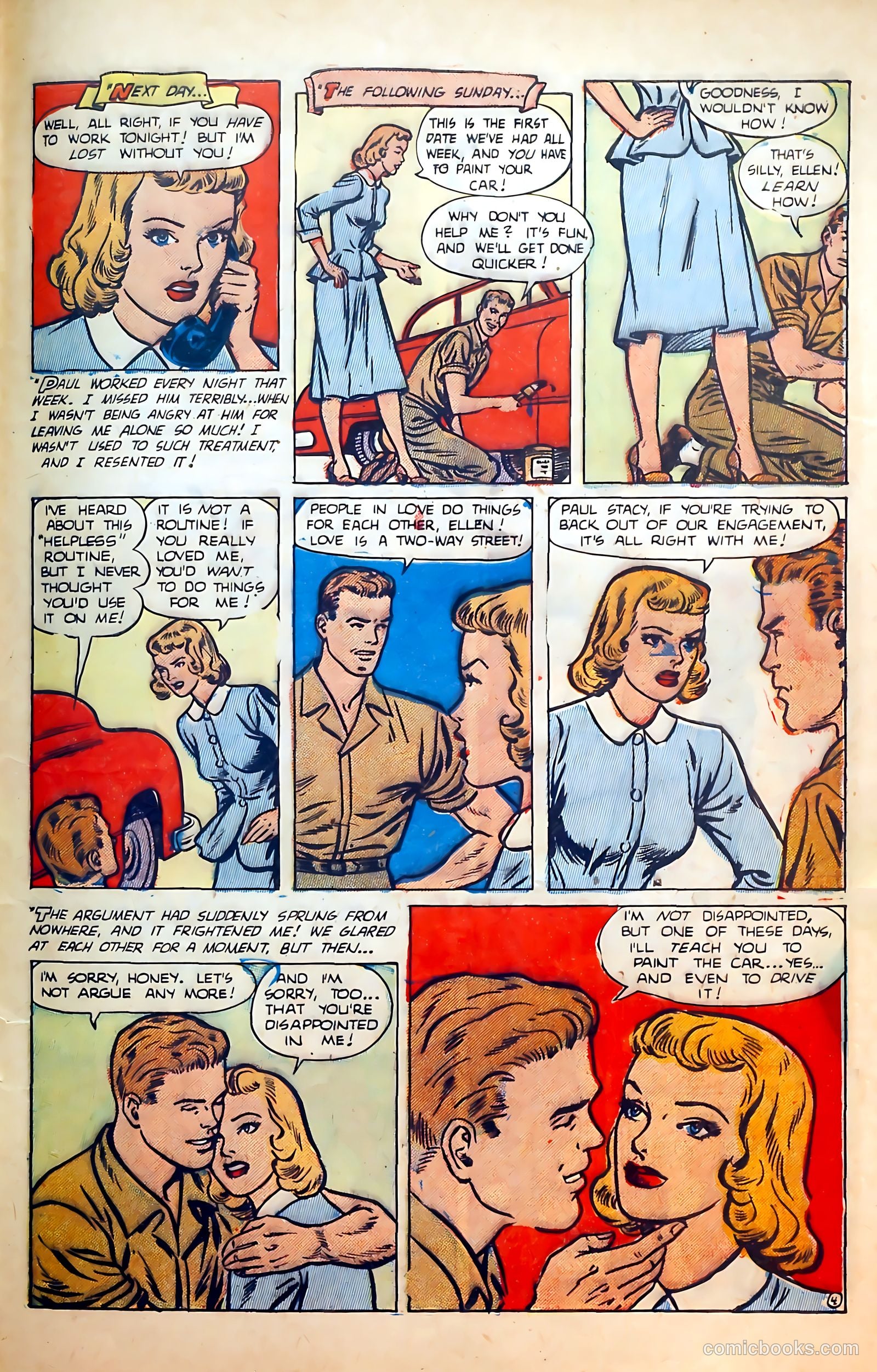 Thrilling Romances #20 (1952) — page 29 of 36