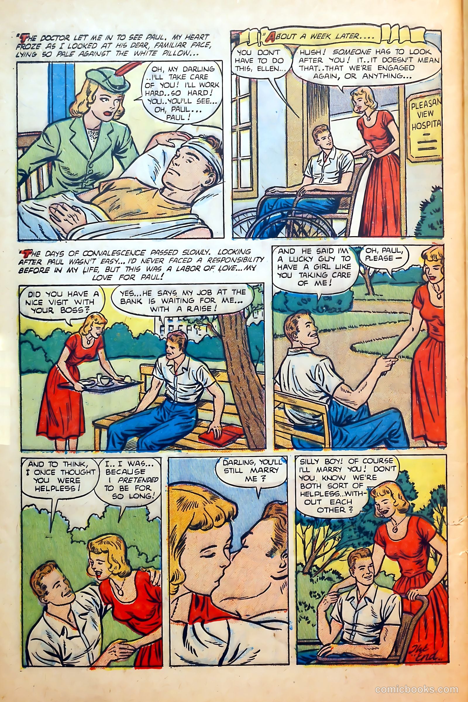 Thrilling Romances #20 (1952) — page 32 of 36