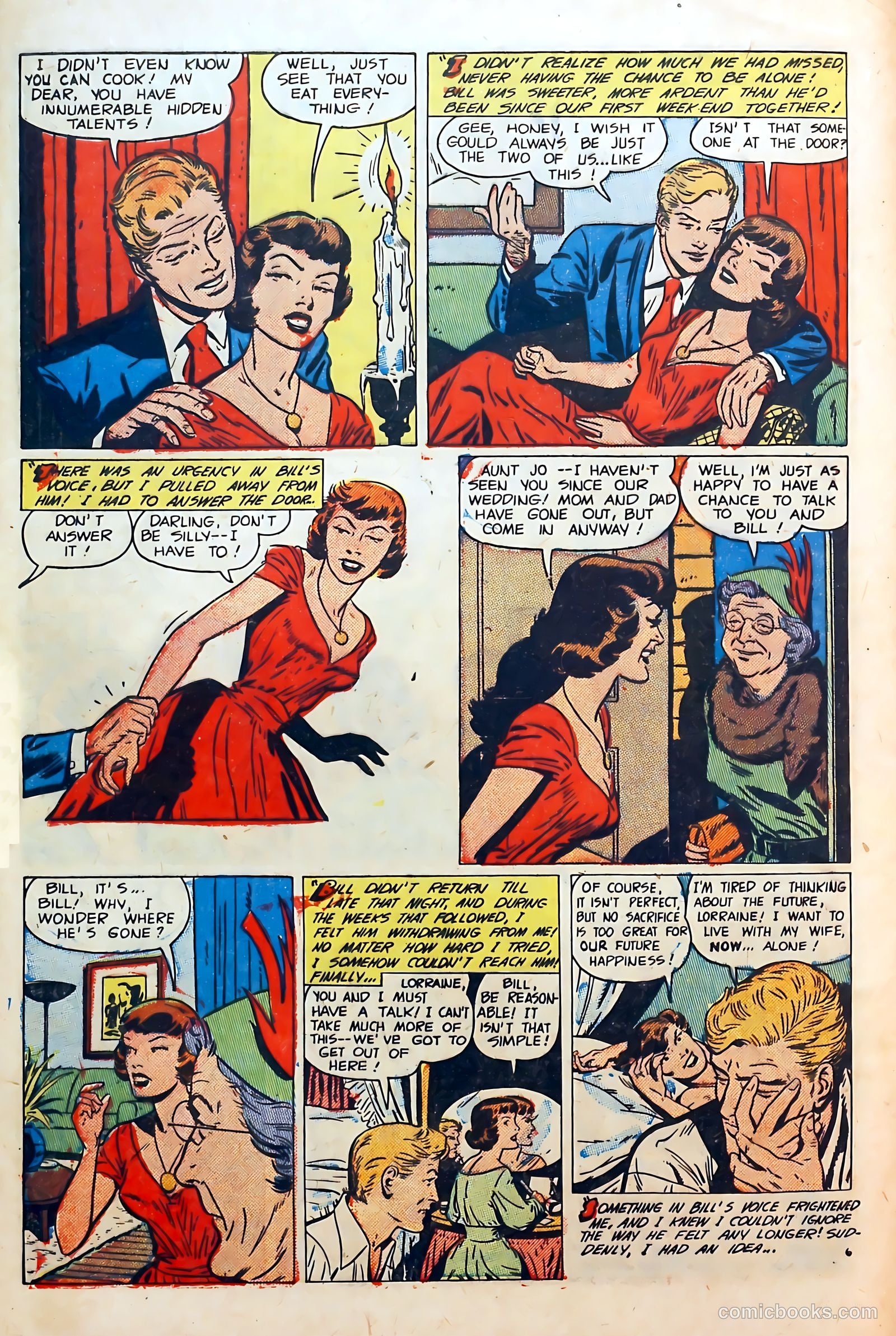 Thrilling Romances #21 (1952) — page 8 of 36