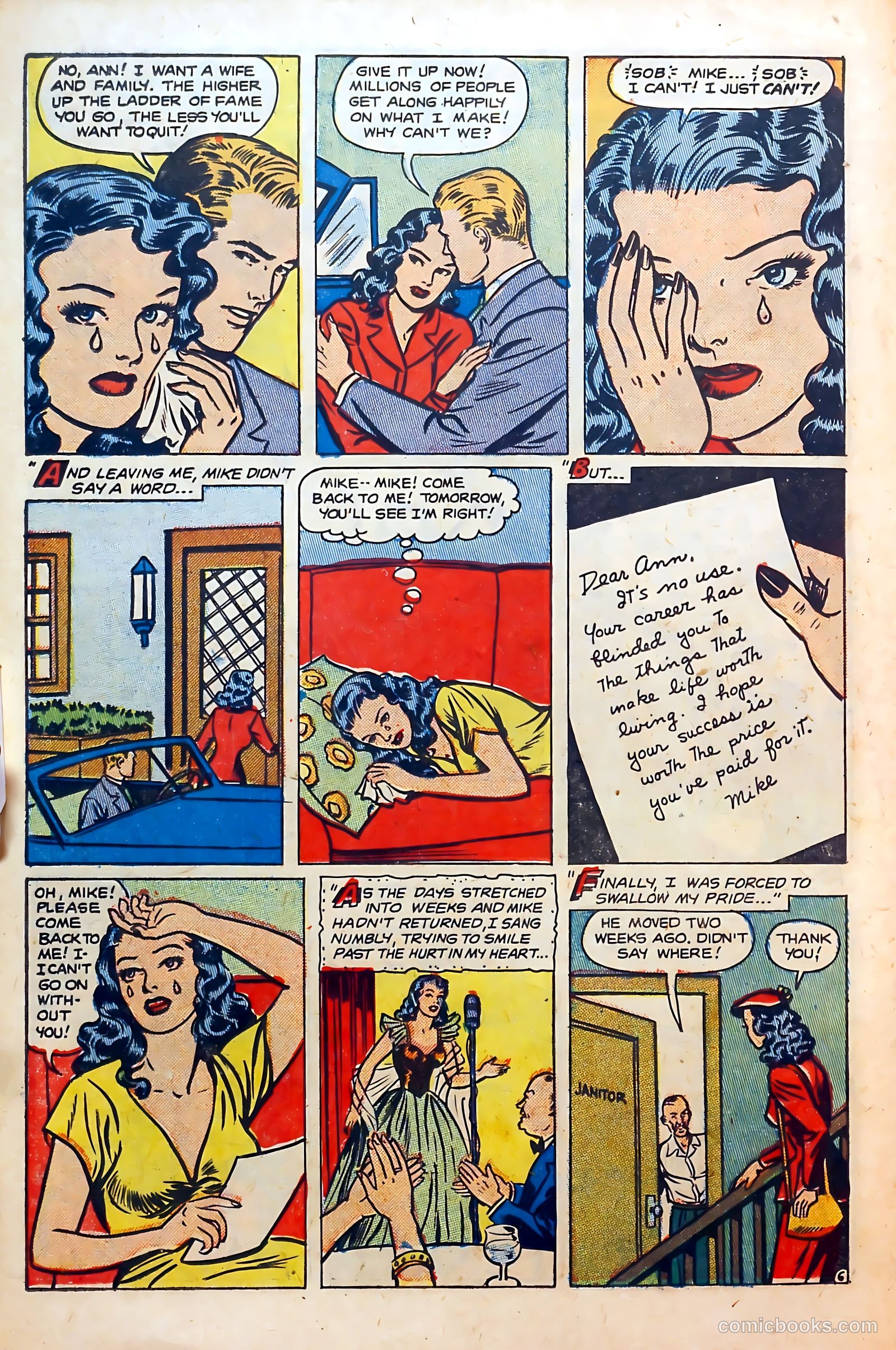 Thrilling Romances #21 (1952) — page 18 of 36