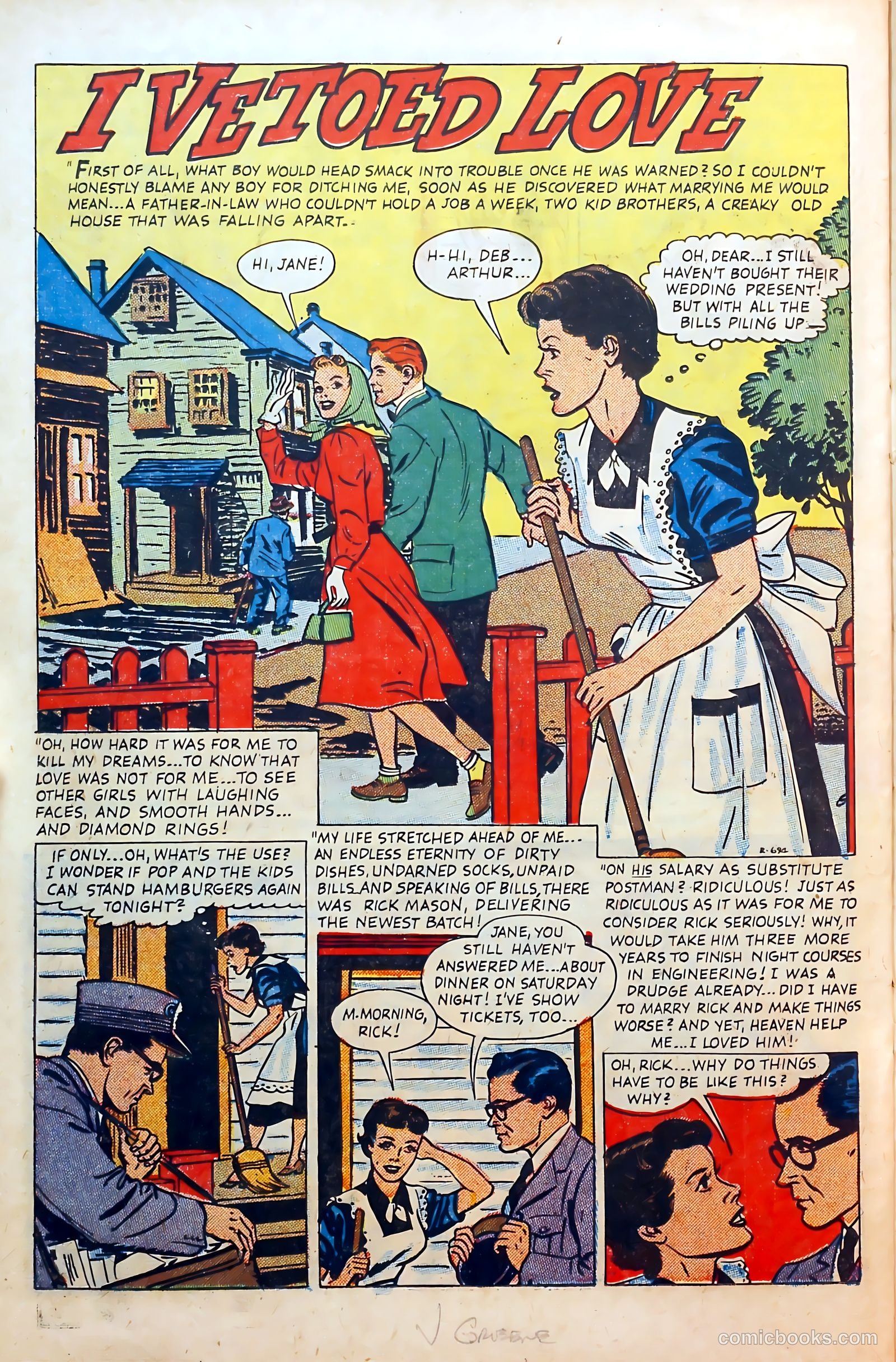 Thrilling Romances #21 (1952) — page 22 of 36
