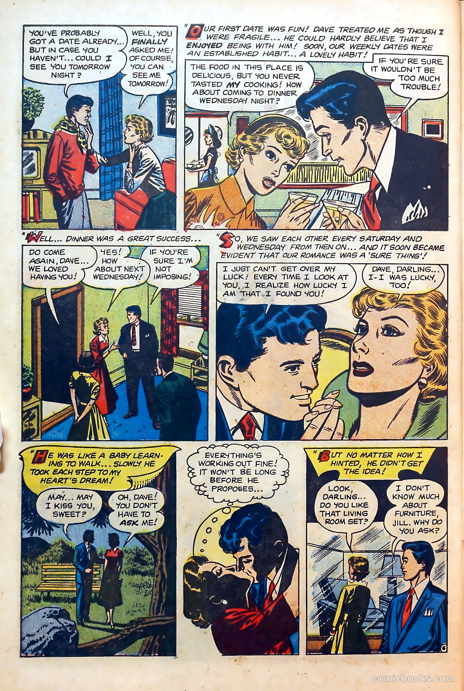 Thrilling Romances #21 (1952) — page 30 of 36