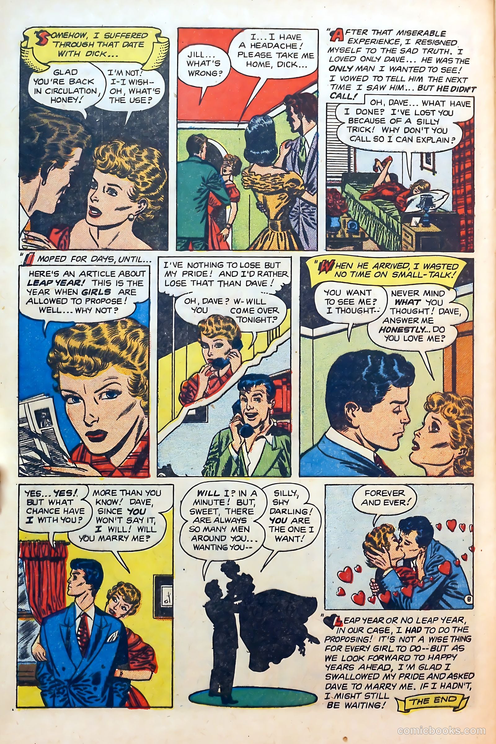 Thrilling Romances #21 (1952) — page 32 of 36