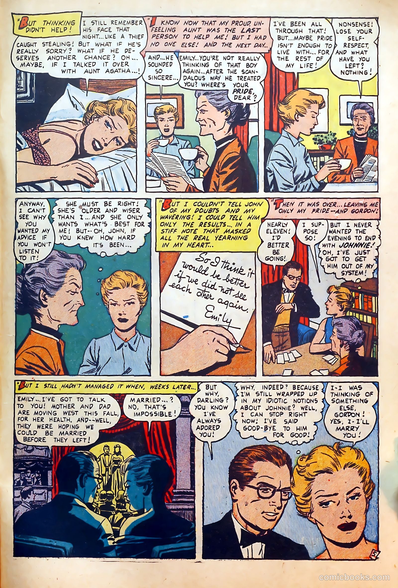 Thrilling Romances #22 (1953) — page 31 of 36