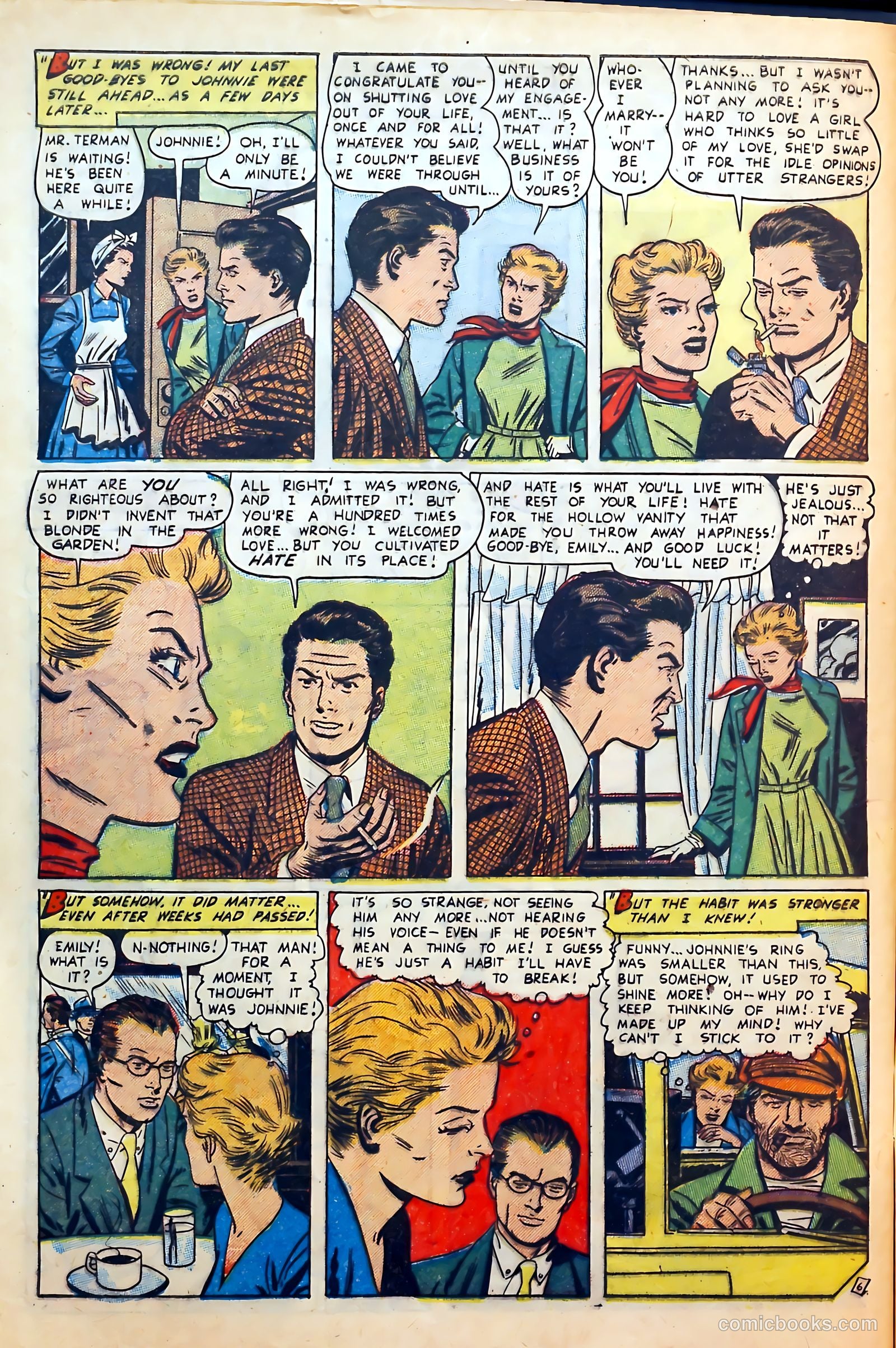 Thrilling Romances #22 (1953) — page 32 of 36