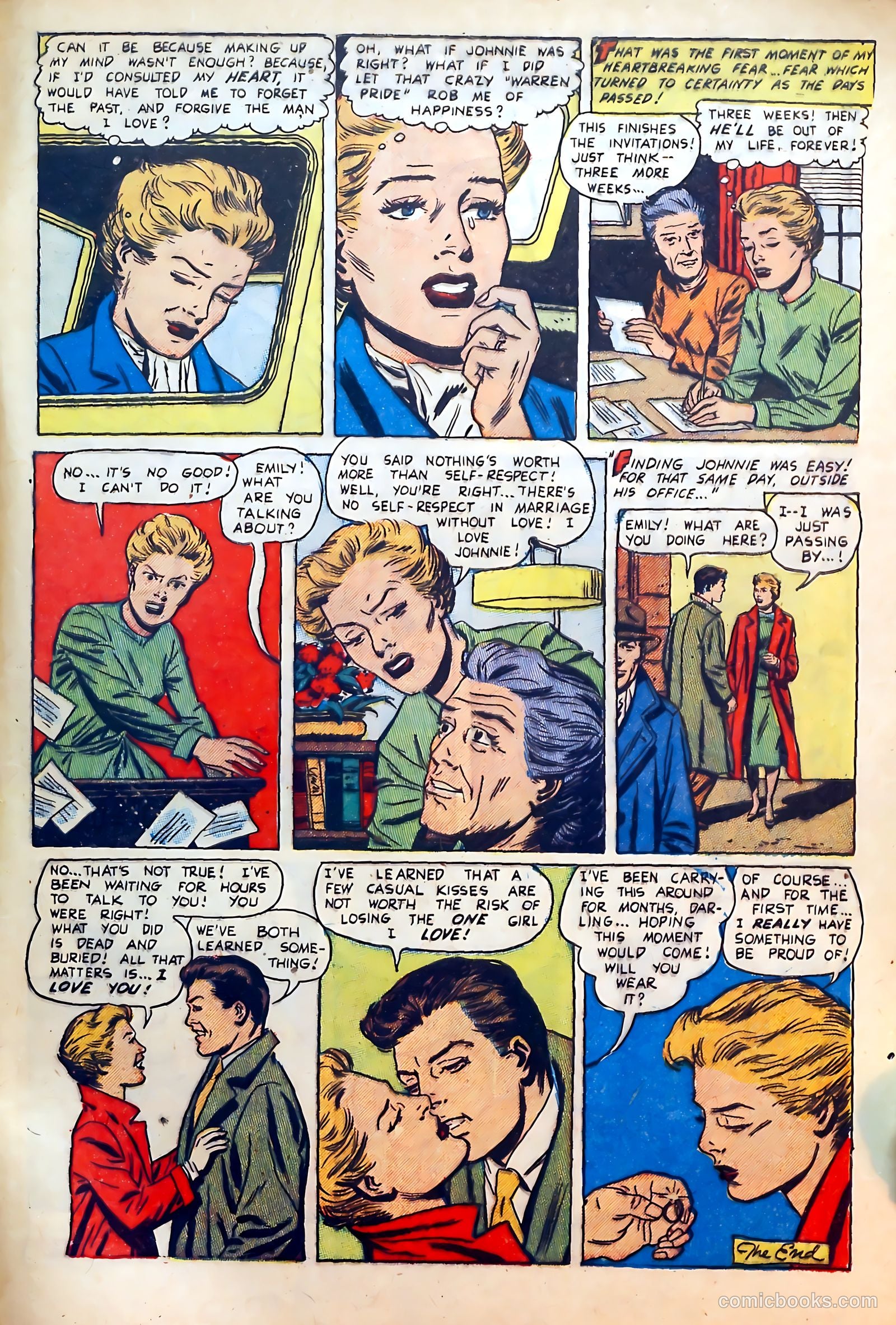 Thrilling Romances #22 (1953) — page 33 of 36